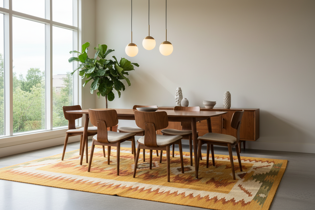 Dining Room Rugs: How to Choose the Right Size, Style & Material