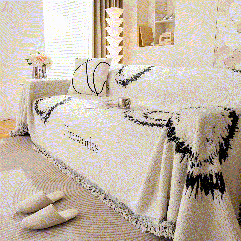 Fireworks Reversible Couch Cover Blankets Furniture Covers Washable Sectional Couch Covers