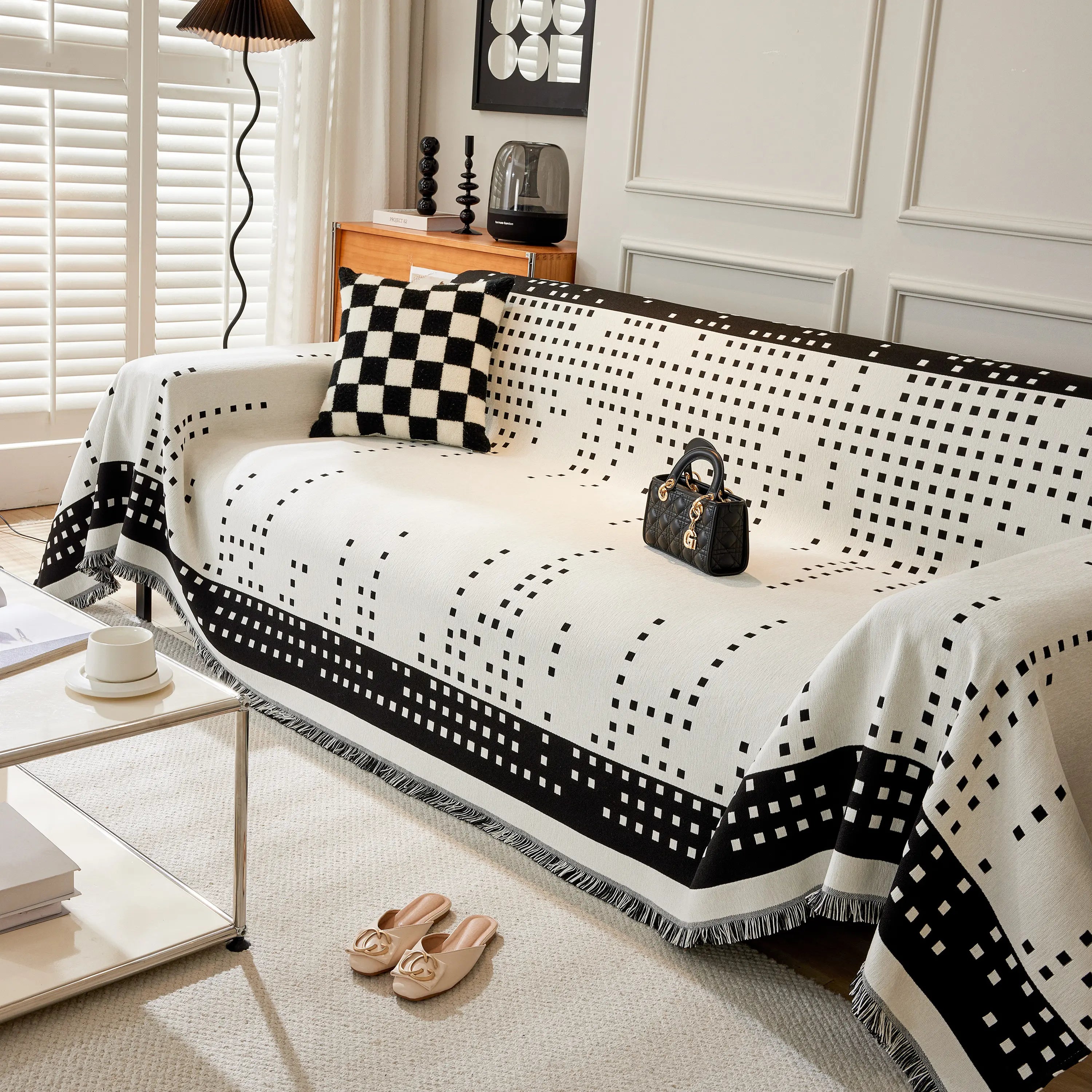 Reversible Chenille Sofa Covers for Pets, Large Throw Blanket for Couch, Blanket on The Sofa