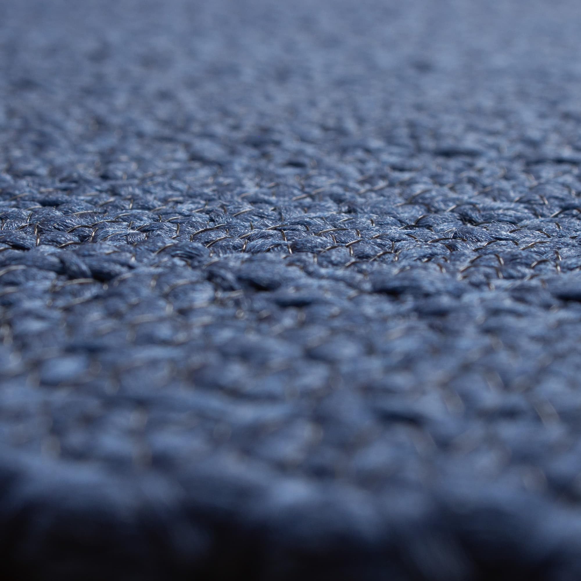 Navy Braided Rug - Reversible Solid Constrution - Indoor Outdoor