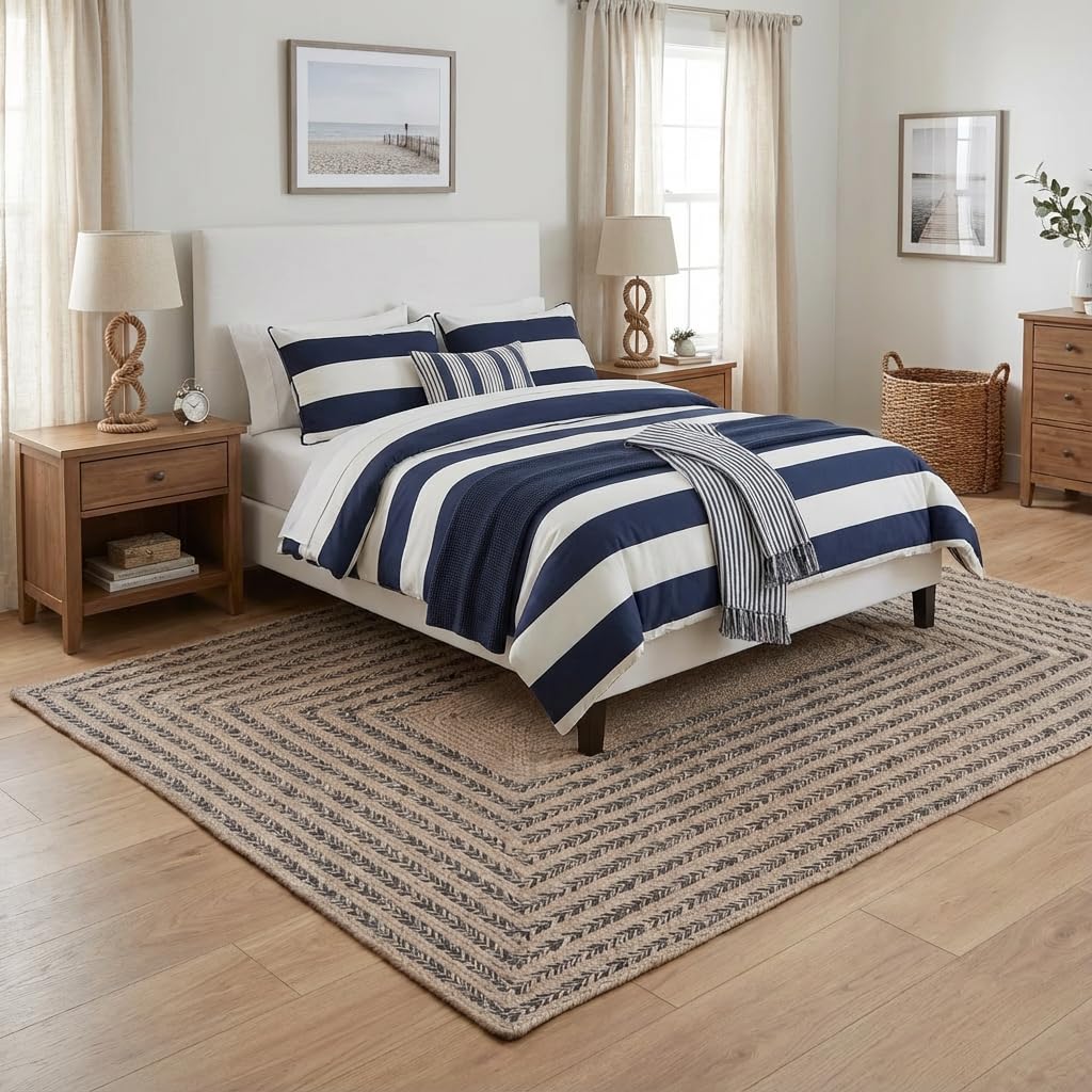 Raleigh Charcoal Cotton Braided Rug 6' x 9' #shape_Rectangle