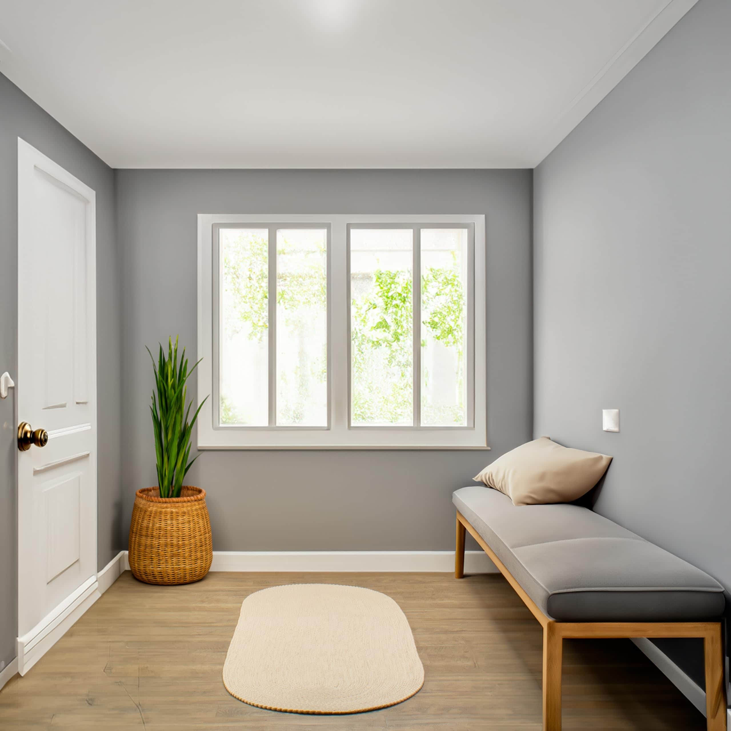 Beige Braided Rug - Reversible Solid Constrution - Indoor Outdoor