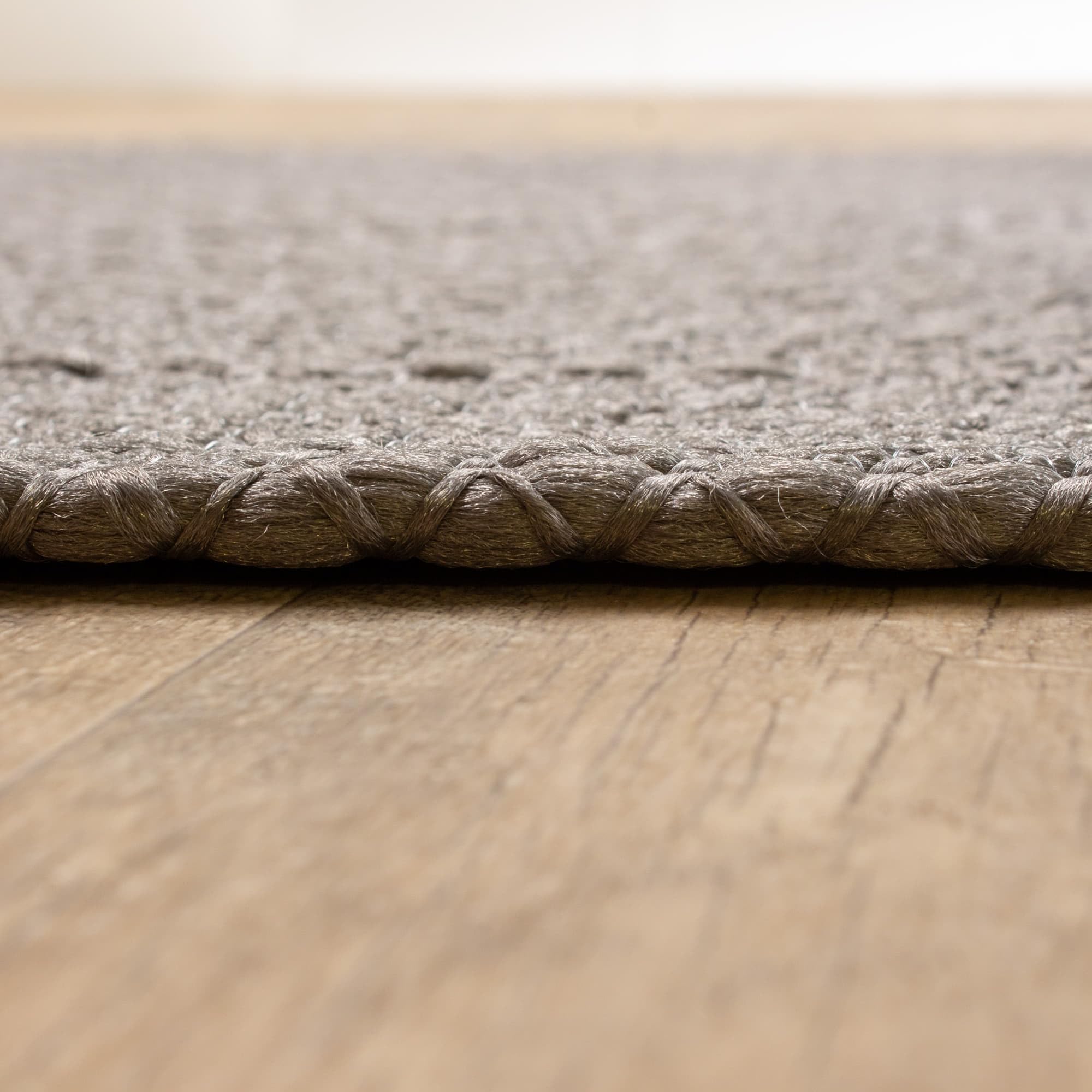 Gray Braided Rug - Reversible Solid Constrution - Indoor Outdoor