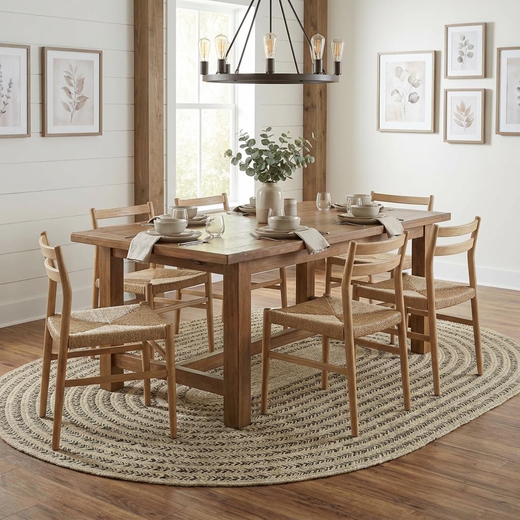 Raleigh Brown Cotton Braided Rug 6' x 9' #shape_Oval