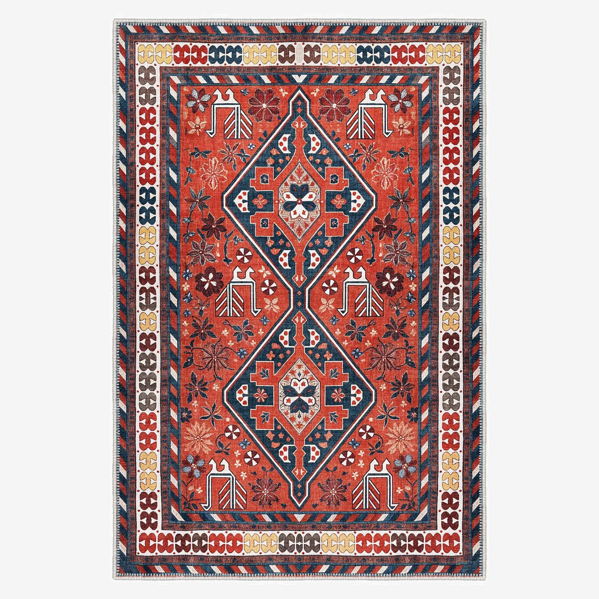 Baldy Machine Washable Area Rug