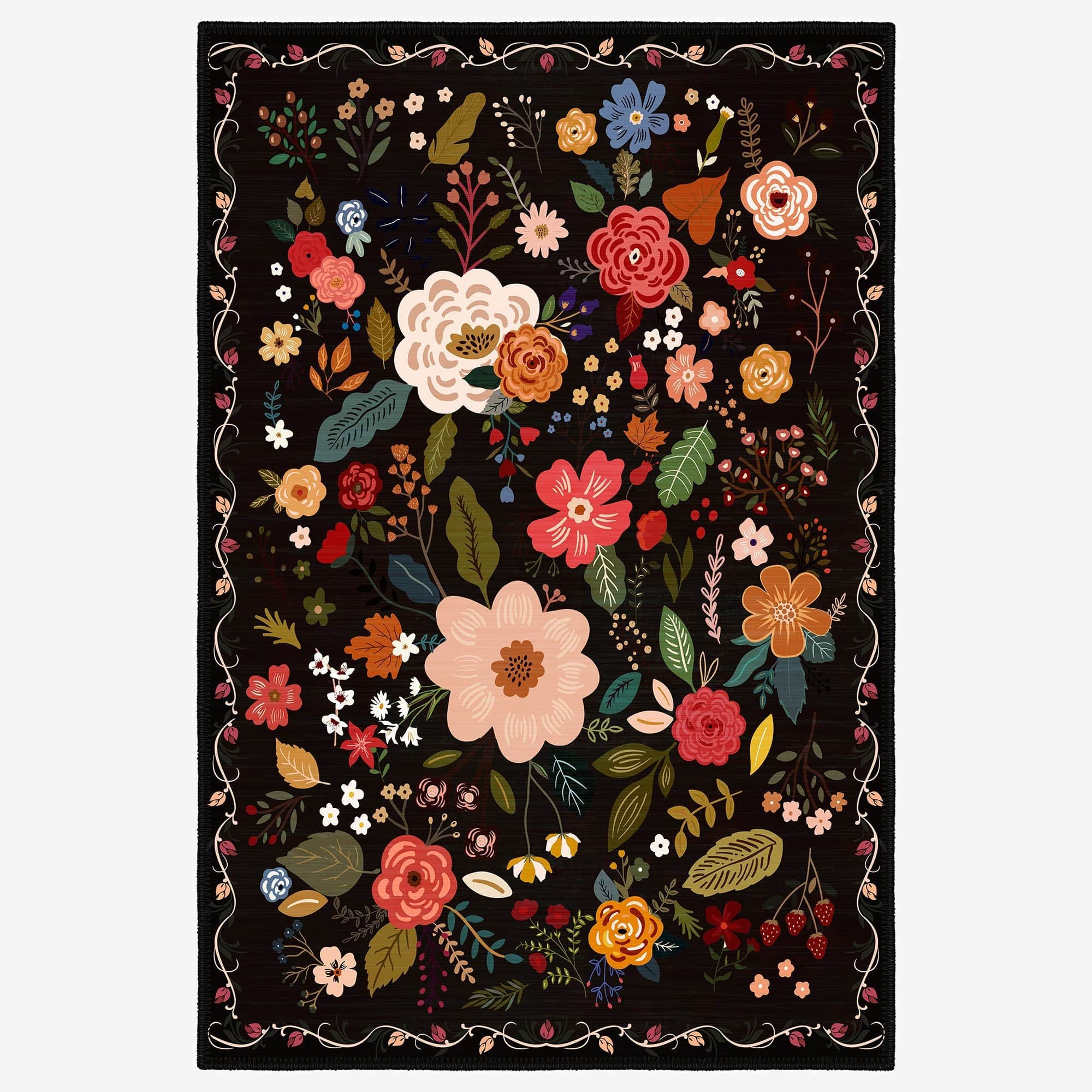 Zethor Machine Washable Area Rug