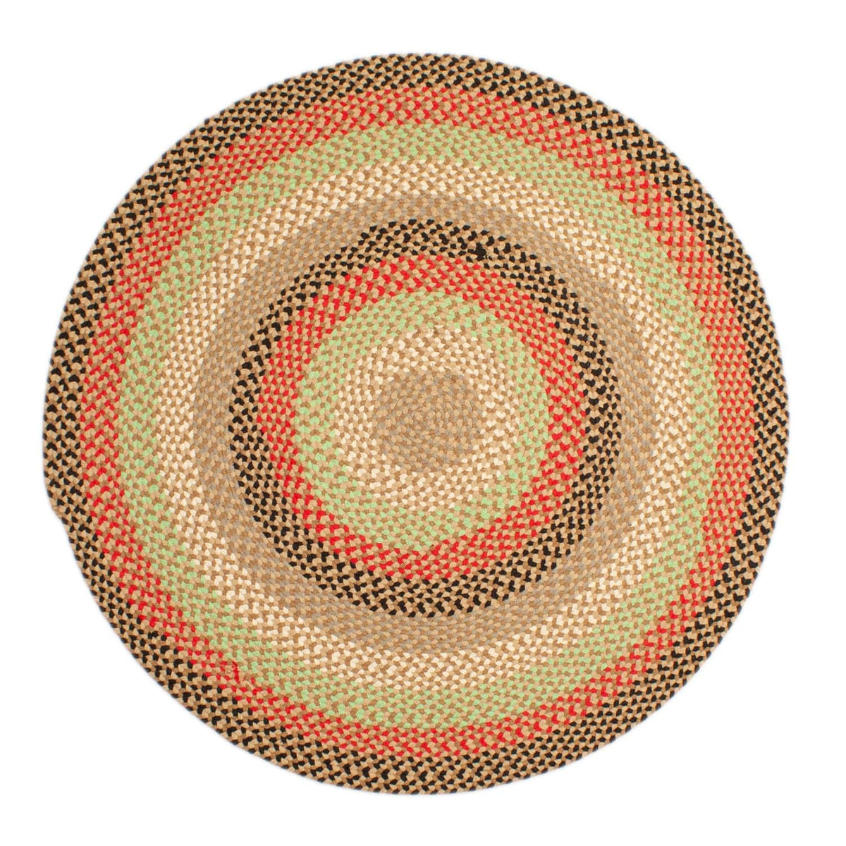 Earthtone Plymouth Collection braided rug 6' Round #size_6' Round
