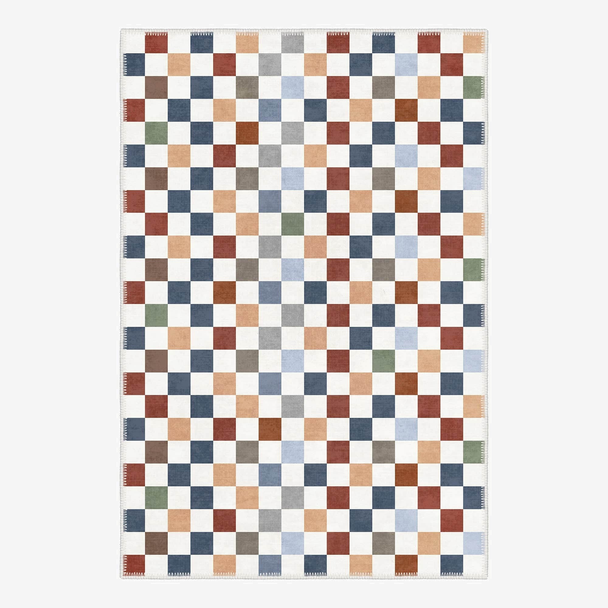 Flame Machine Washable Area Rug