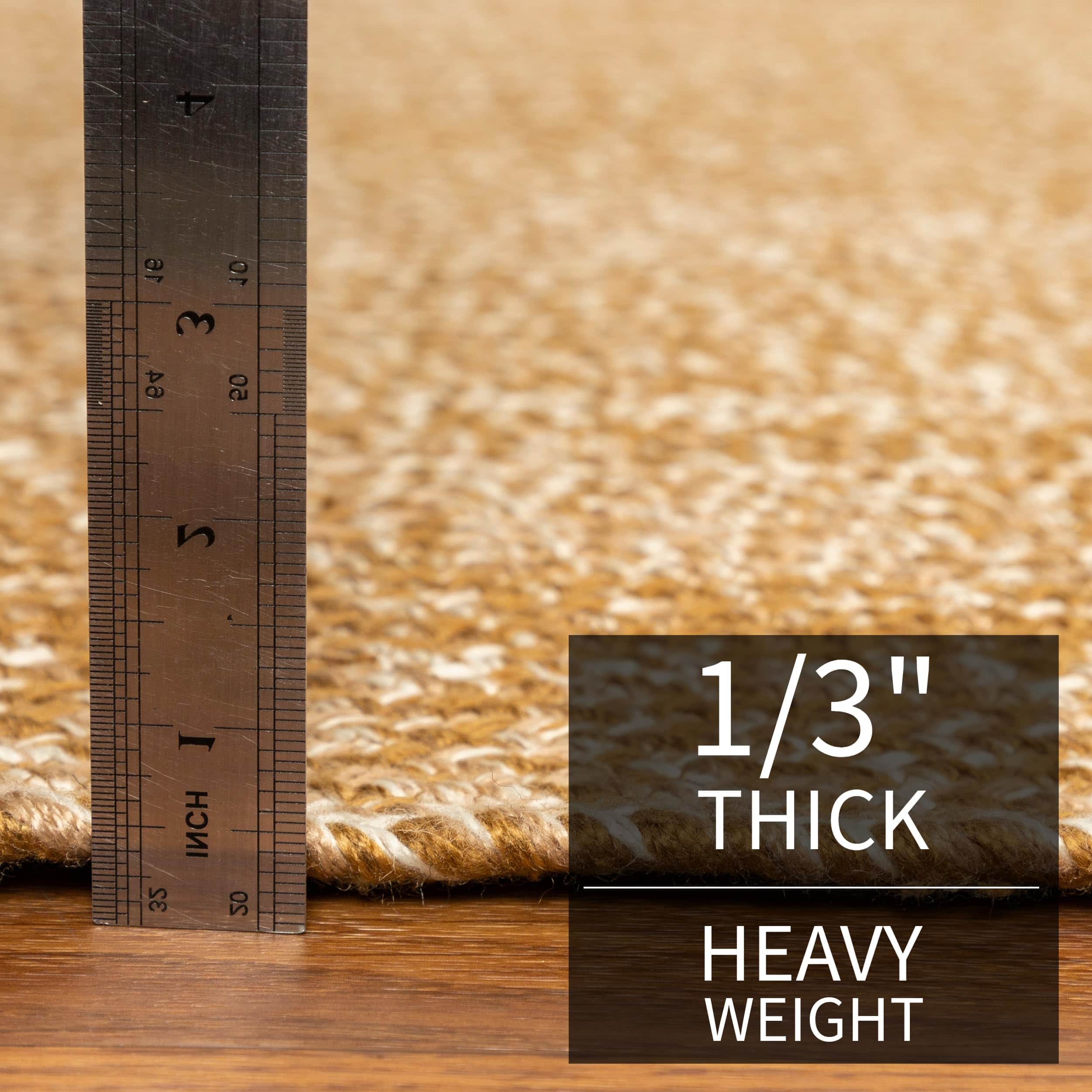 Brown Multicolor Indoour Outdoor Braided Kitchen Rug