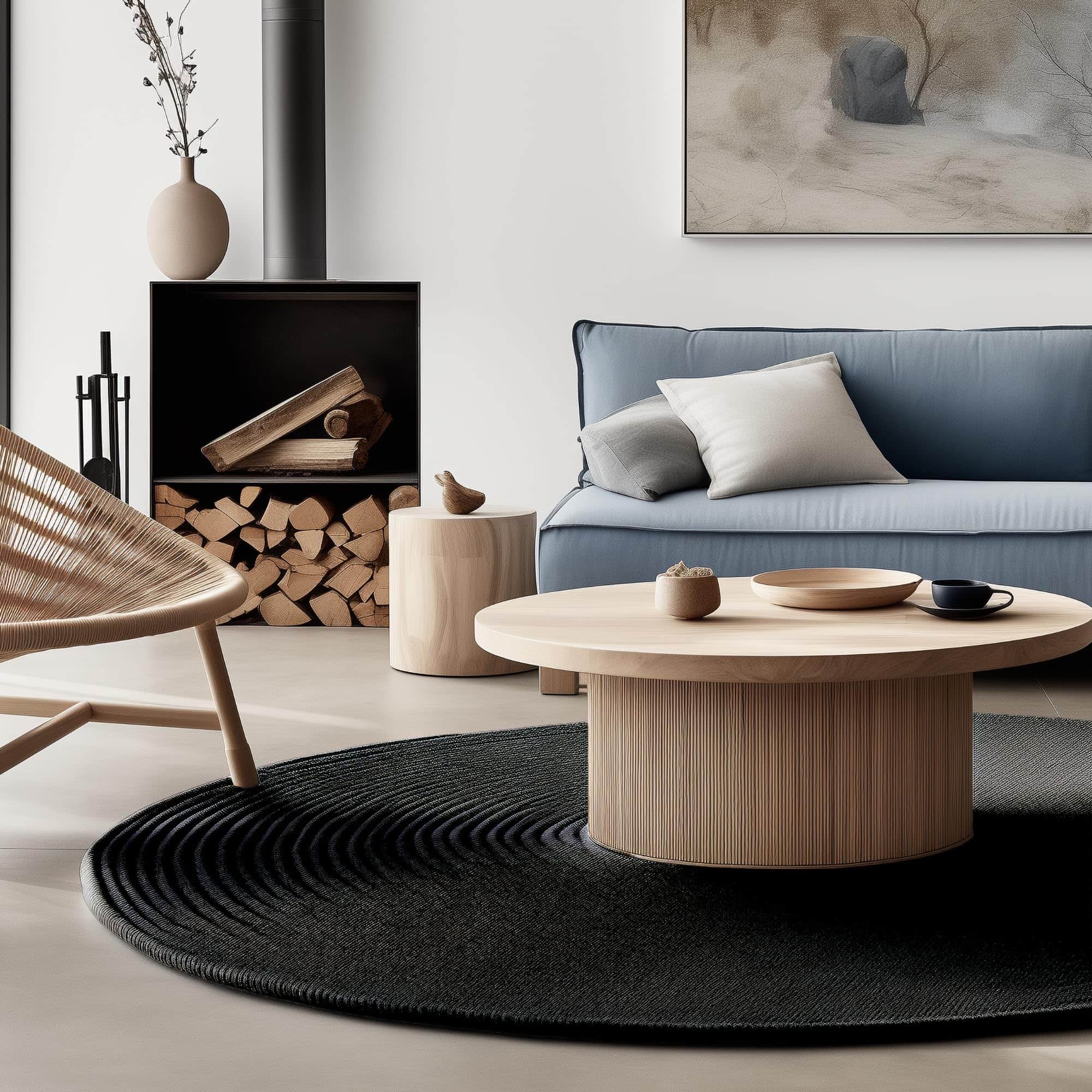 Black Jute Rug - Plant Based - Reversible Braided Eco-Friendly Rug