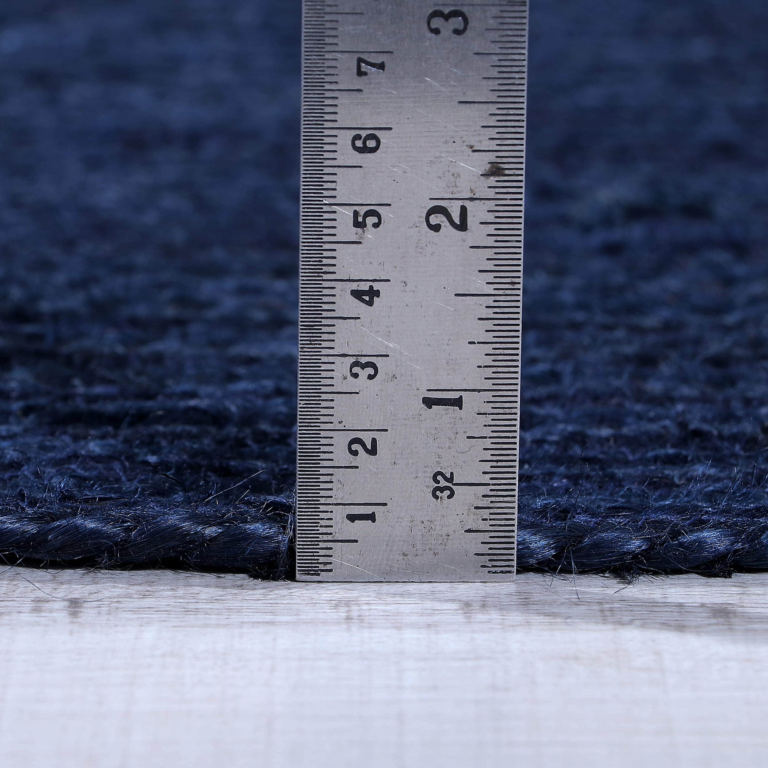 Navy Jute Rug - Plant Based - Reversible Braided Eco-Friendly Rug