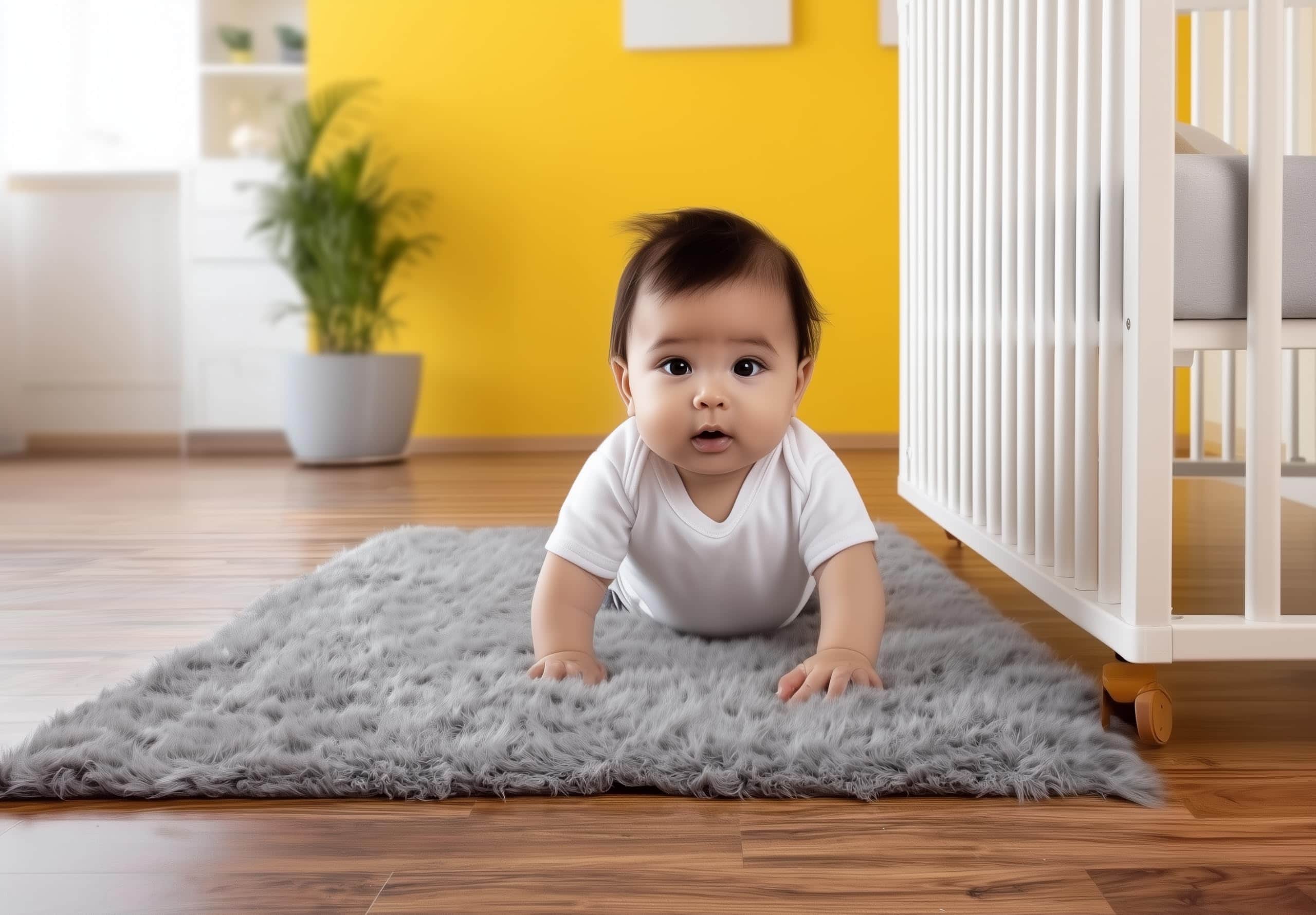 Gray Serene Faux Fur Solid Fake Sheepskin Rug