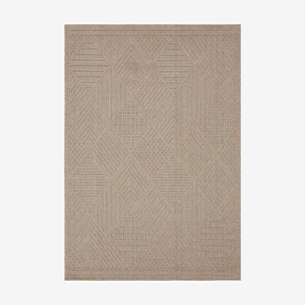 Fava Beige Machine Woven Rug