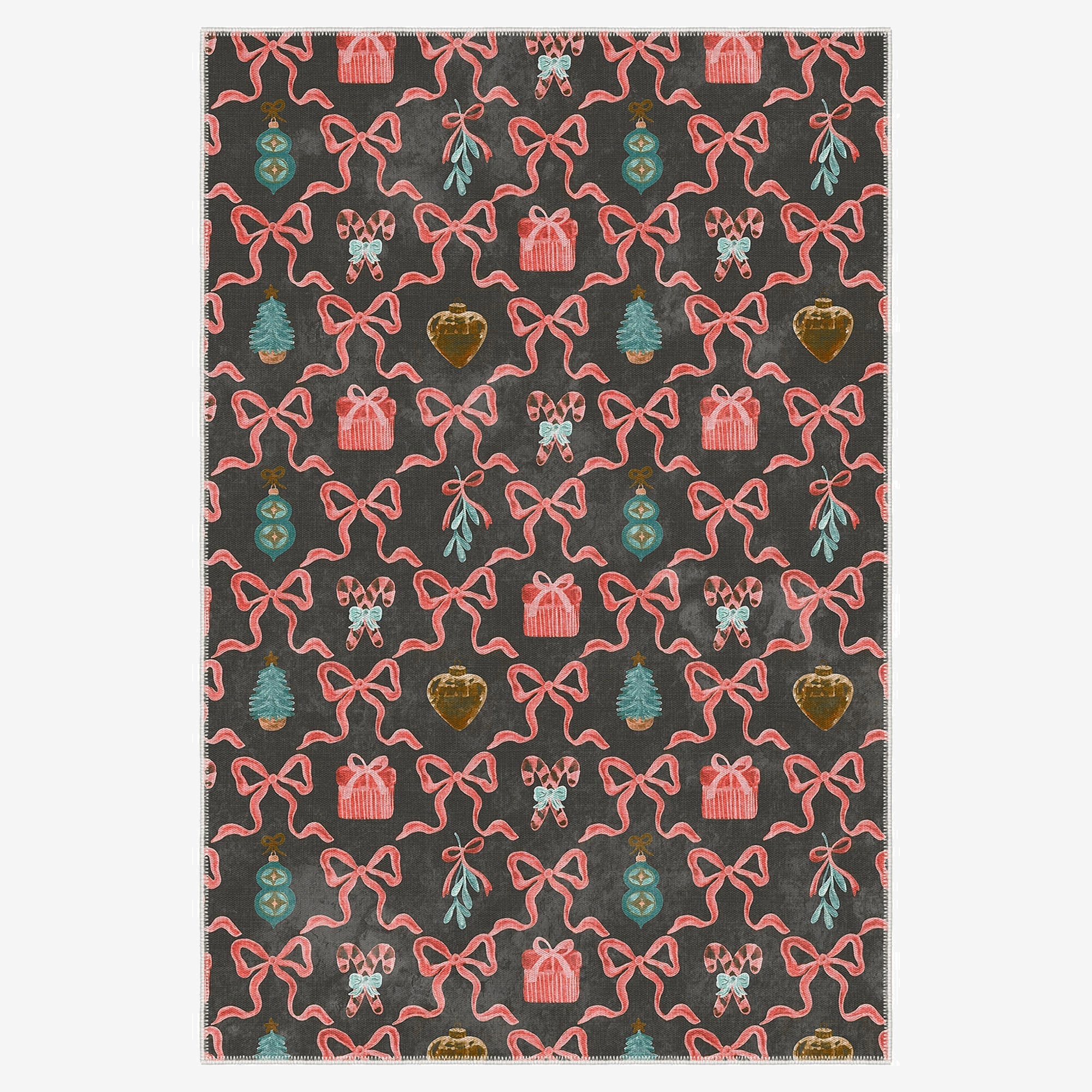 Nuvin Christmas Machine Washable Area Rug