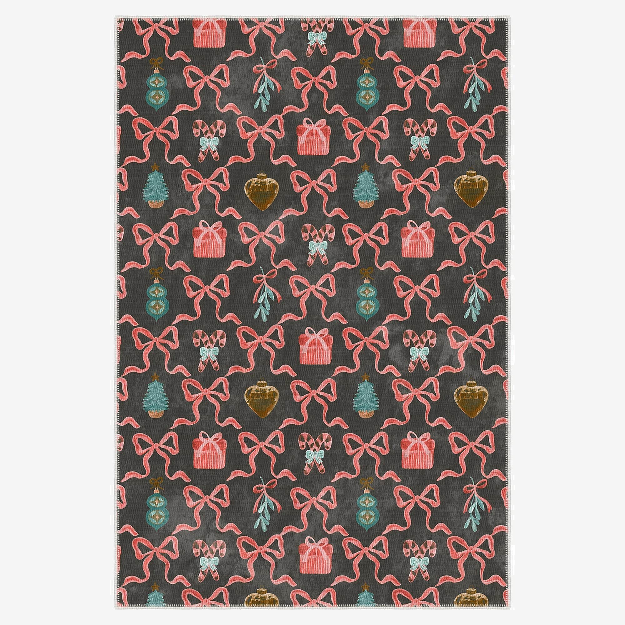 Nuvin Christmas Machine Washable Area Rug