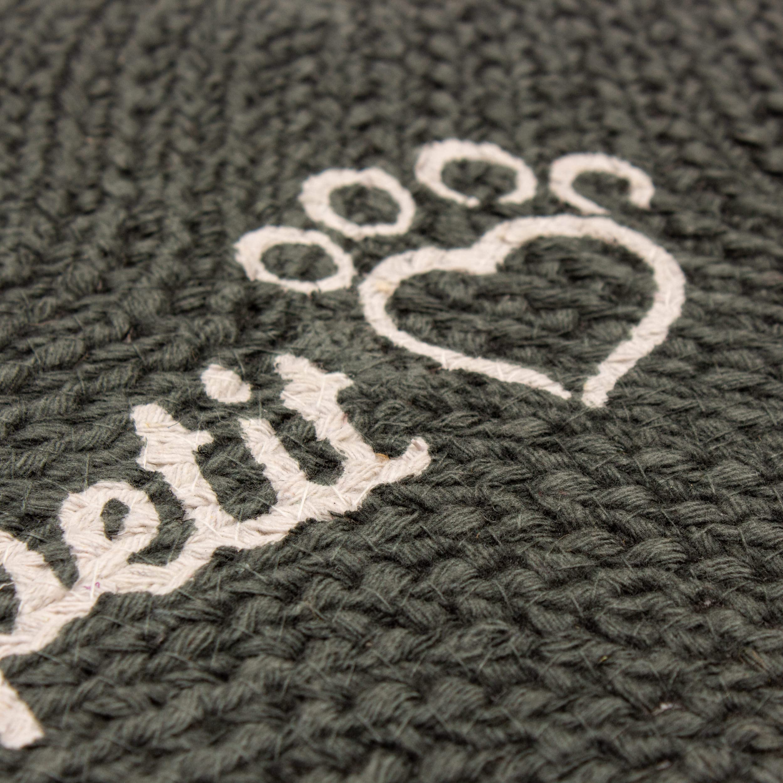 Charcoal Doggy Mat Small Food and Water Mat