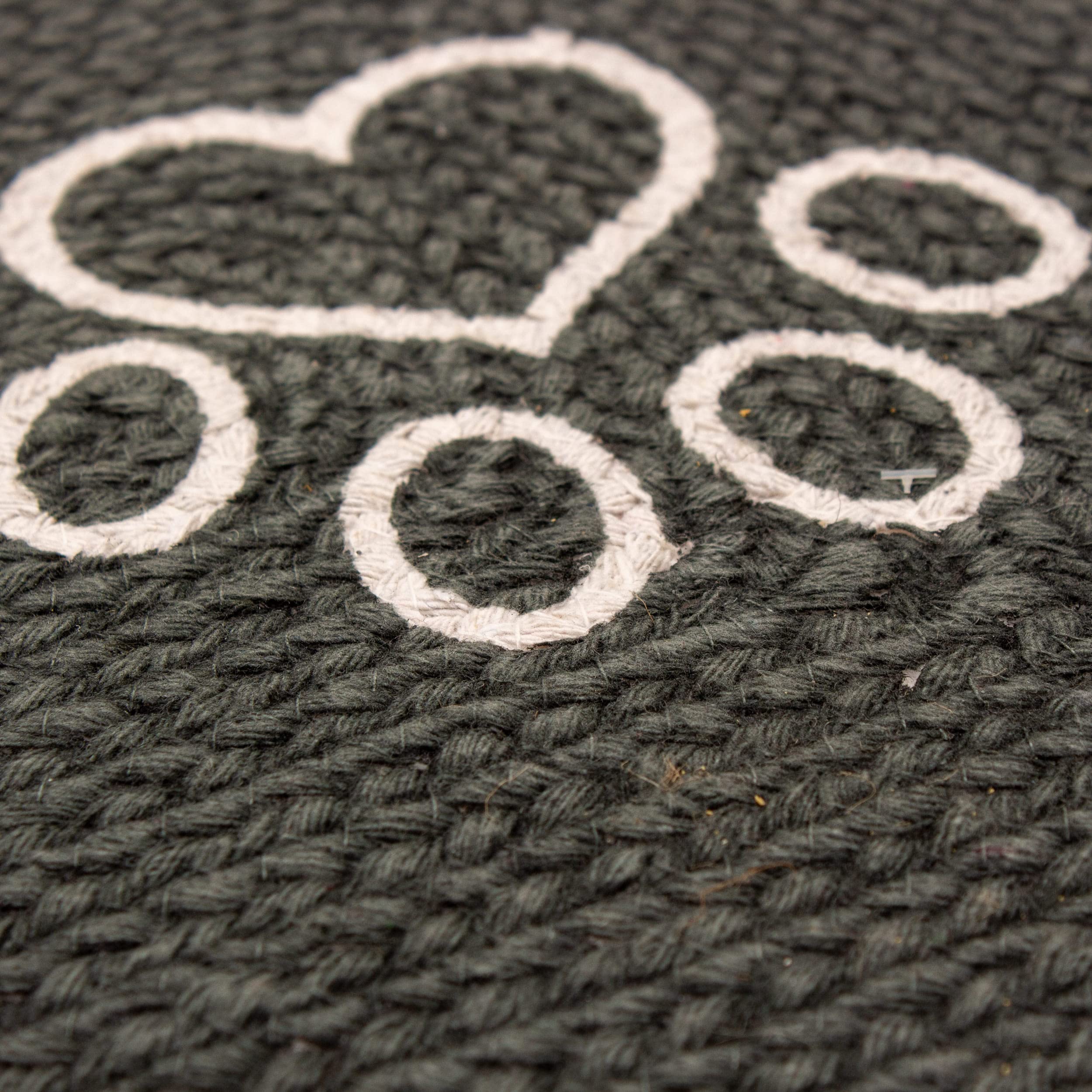 Charcoal Doggy Mat Small Food and Water Mat