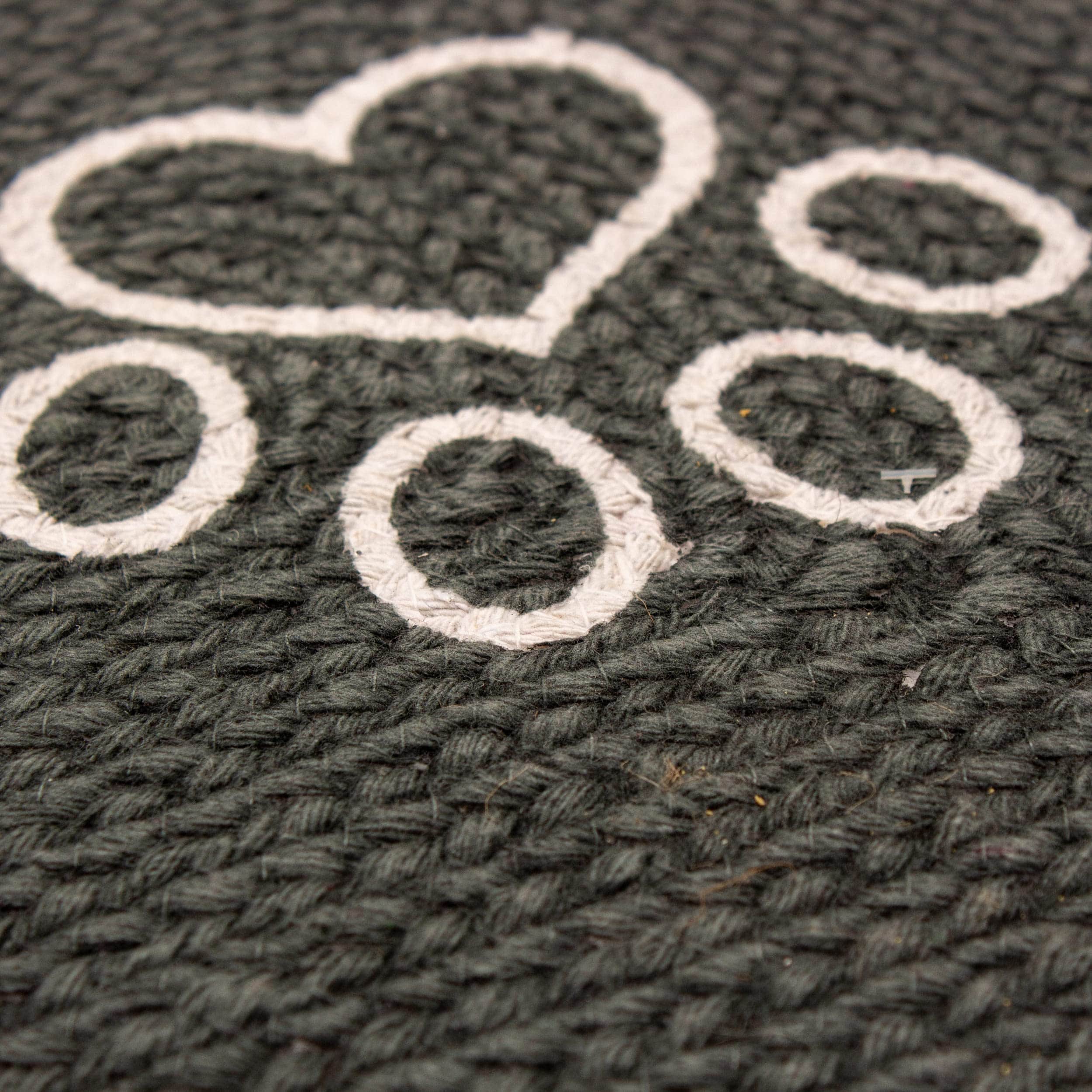 Charcoal Doggy Mat Small Food and Water Mat