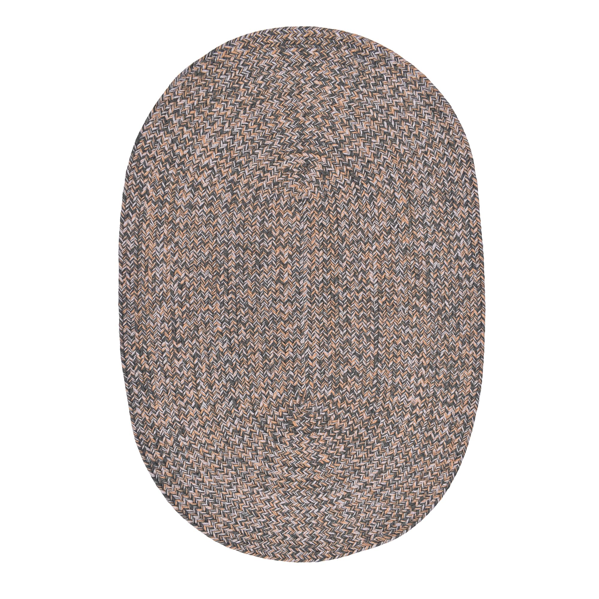 Green, Gold Indoour Outdoor Braided Kitchen Rug