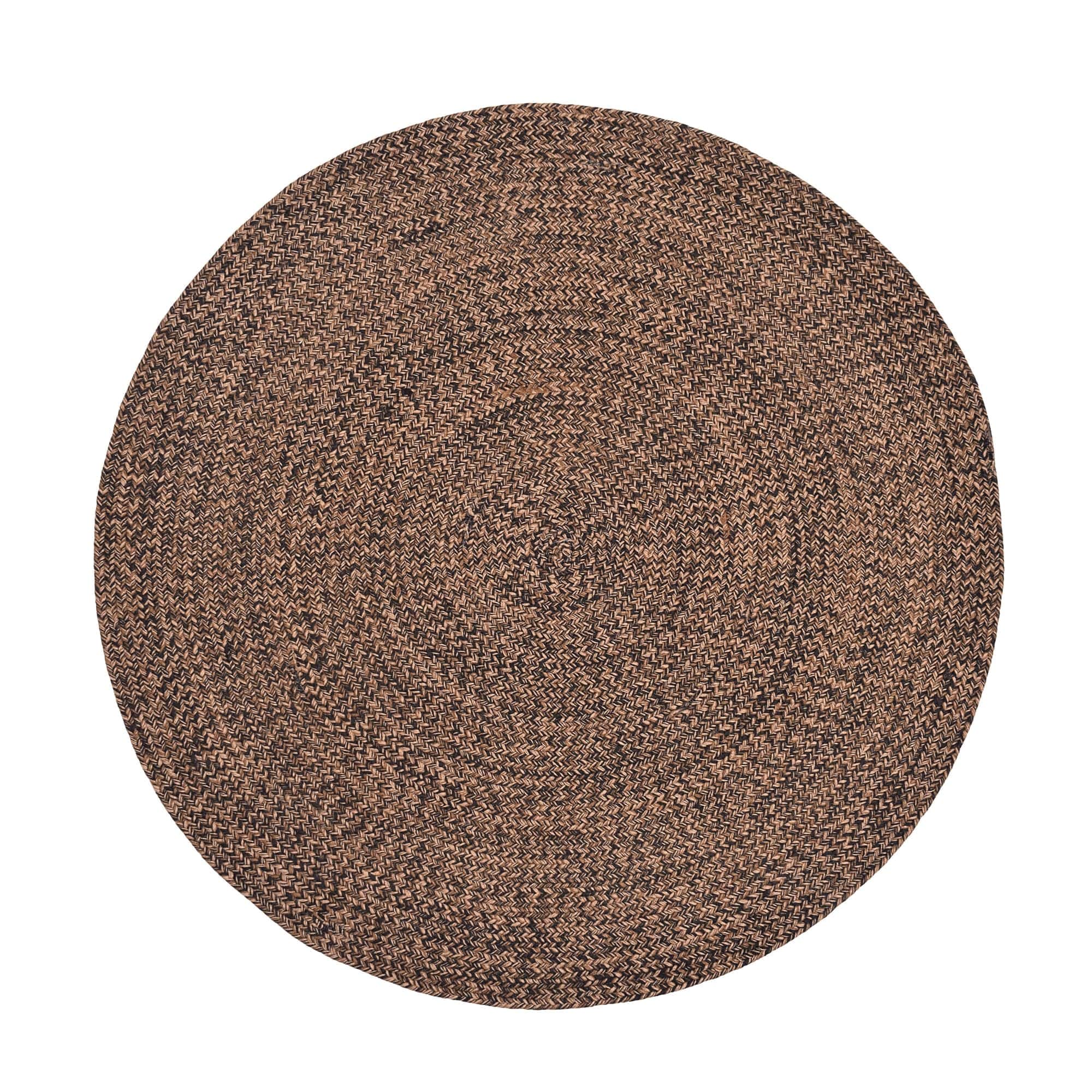 Black, Gold Indoour Outdoor Braided Kitchen Rug