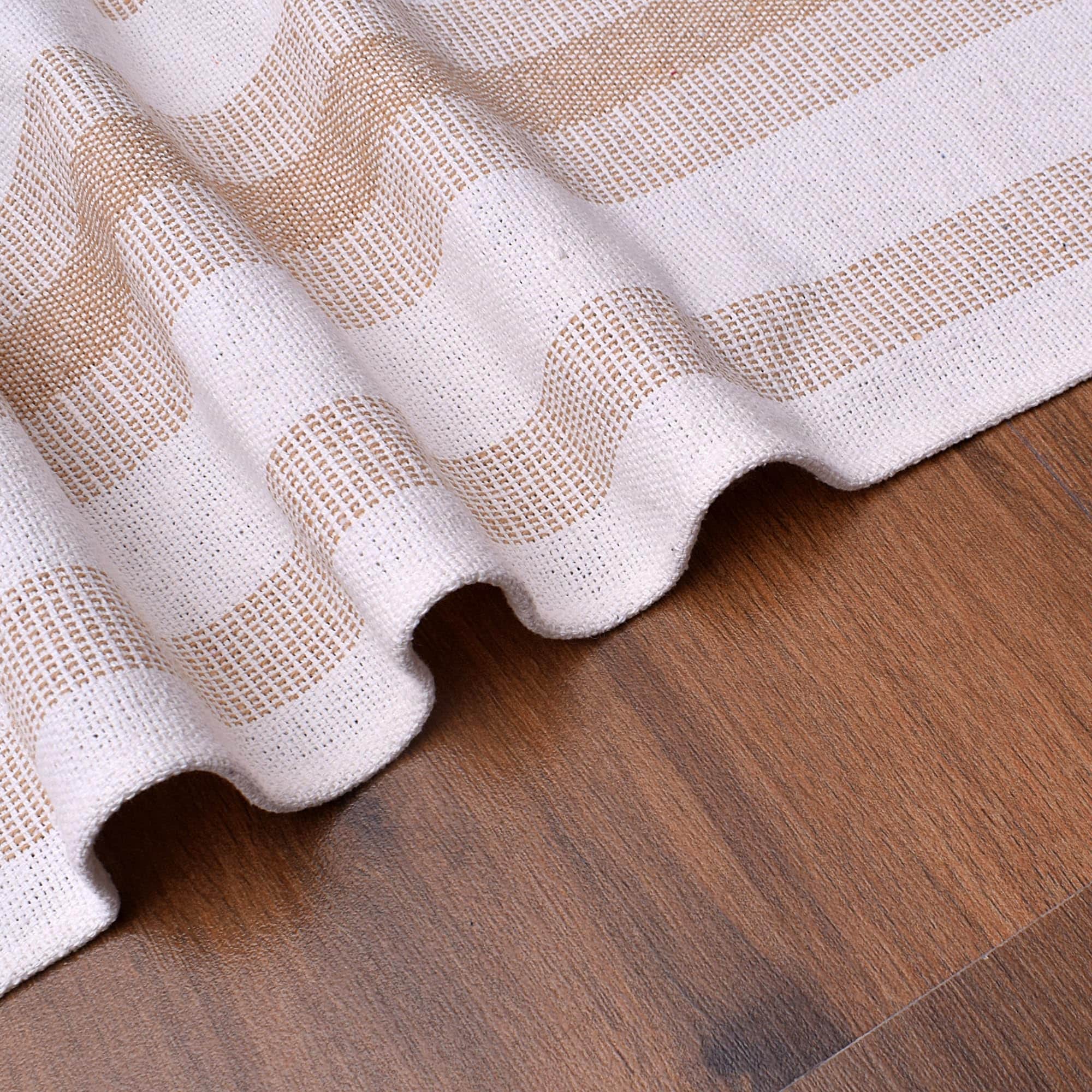 Ivory, Beige Table Runner Cotton Farmhouse Inspired