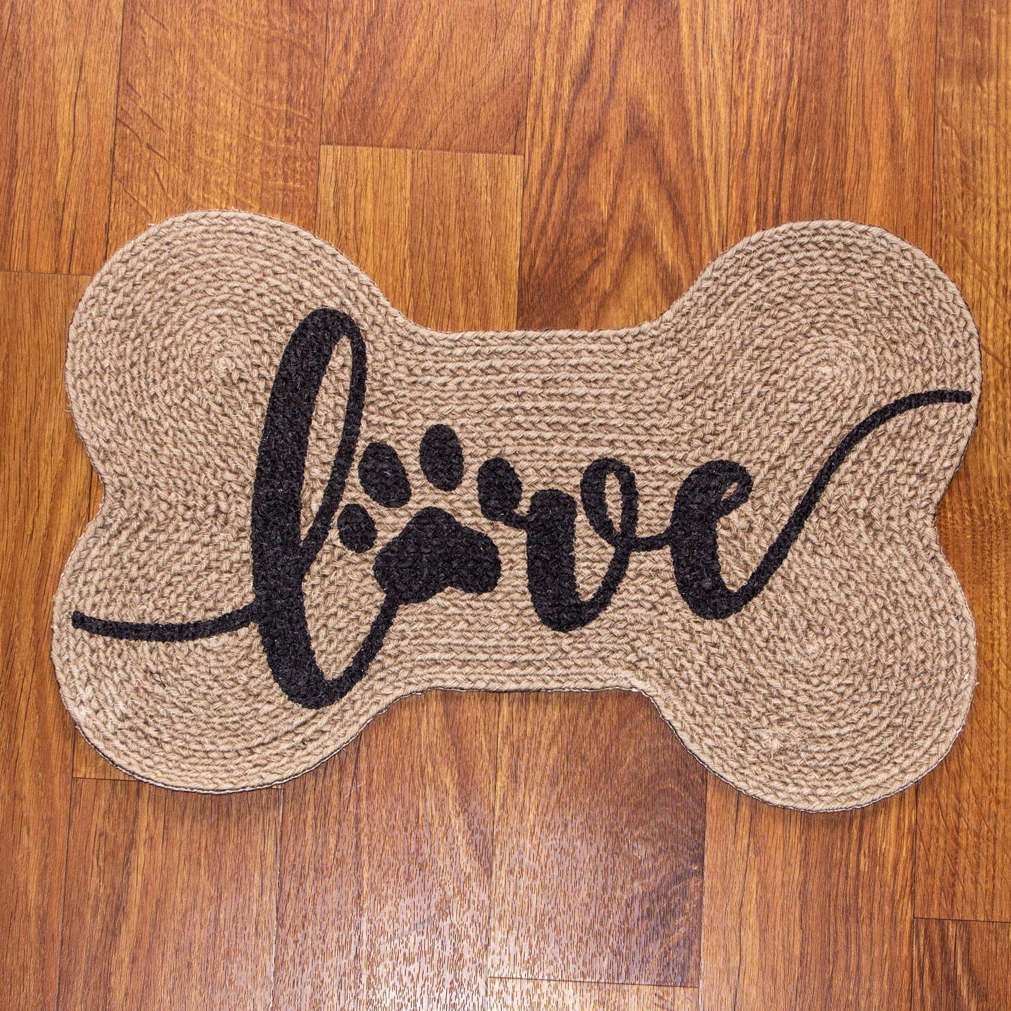 Taupe Doggy Mat Small Food and Water Mat