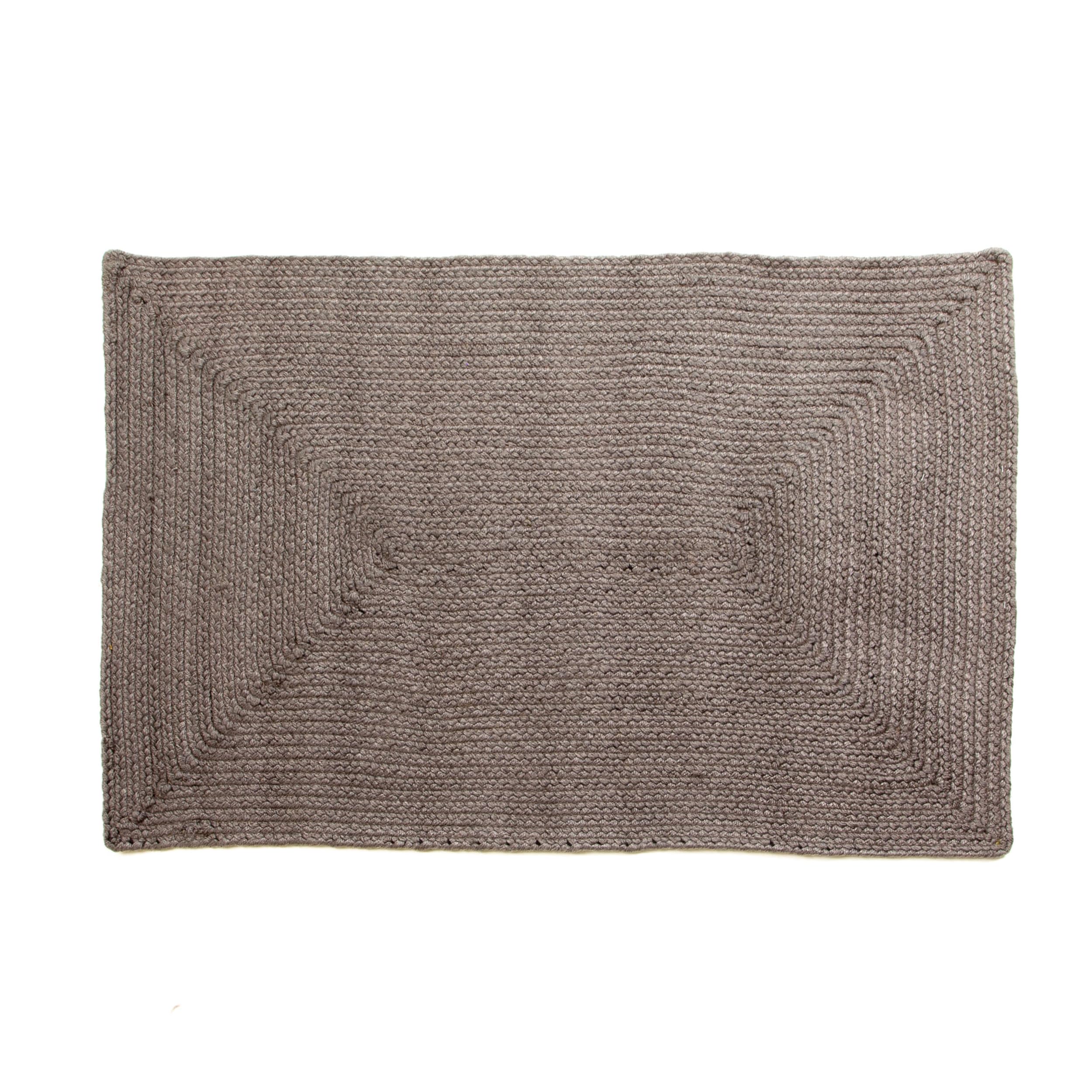 Charcoal Reversible Indoor Outdoor Solid Braided Rug