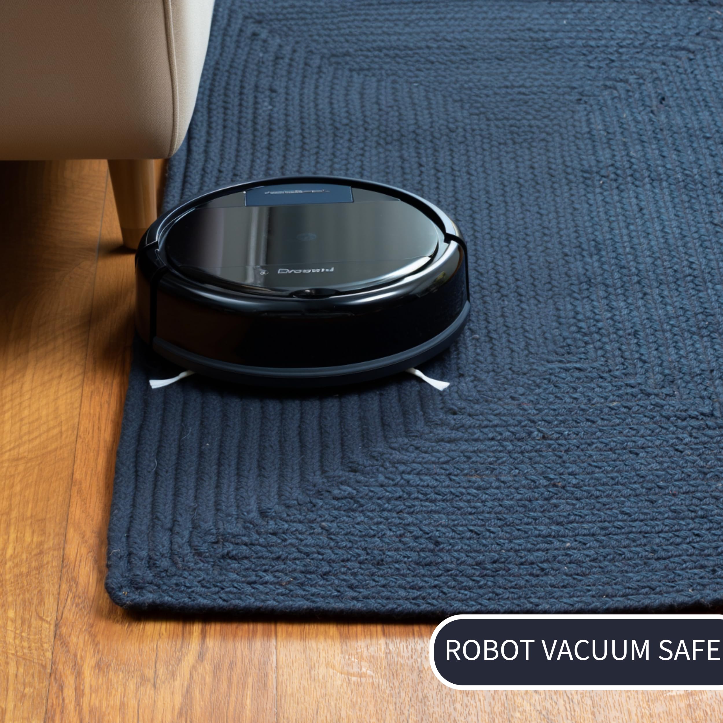 Navy Reversible Indoor Outdoor Solid Braided Rug