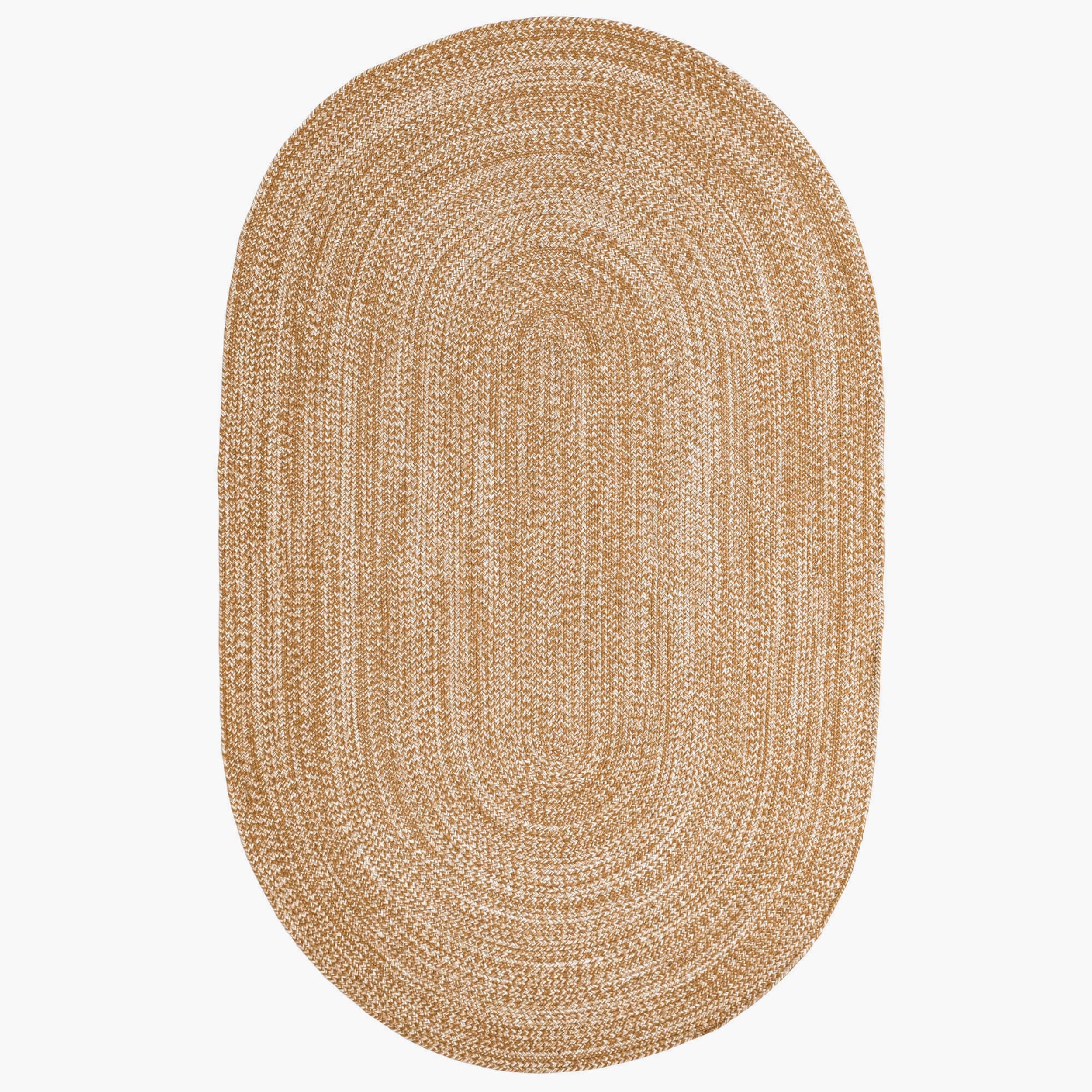 Brown Multicolor Indoour Outdoor Braided Kitchen Rug