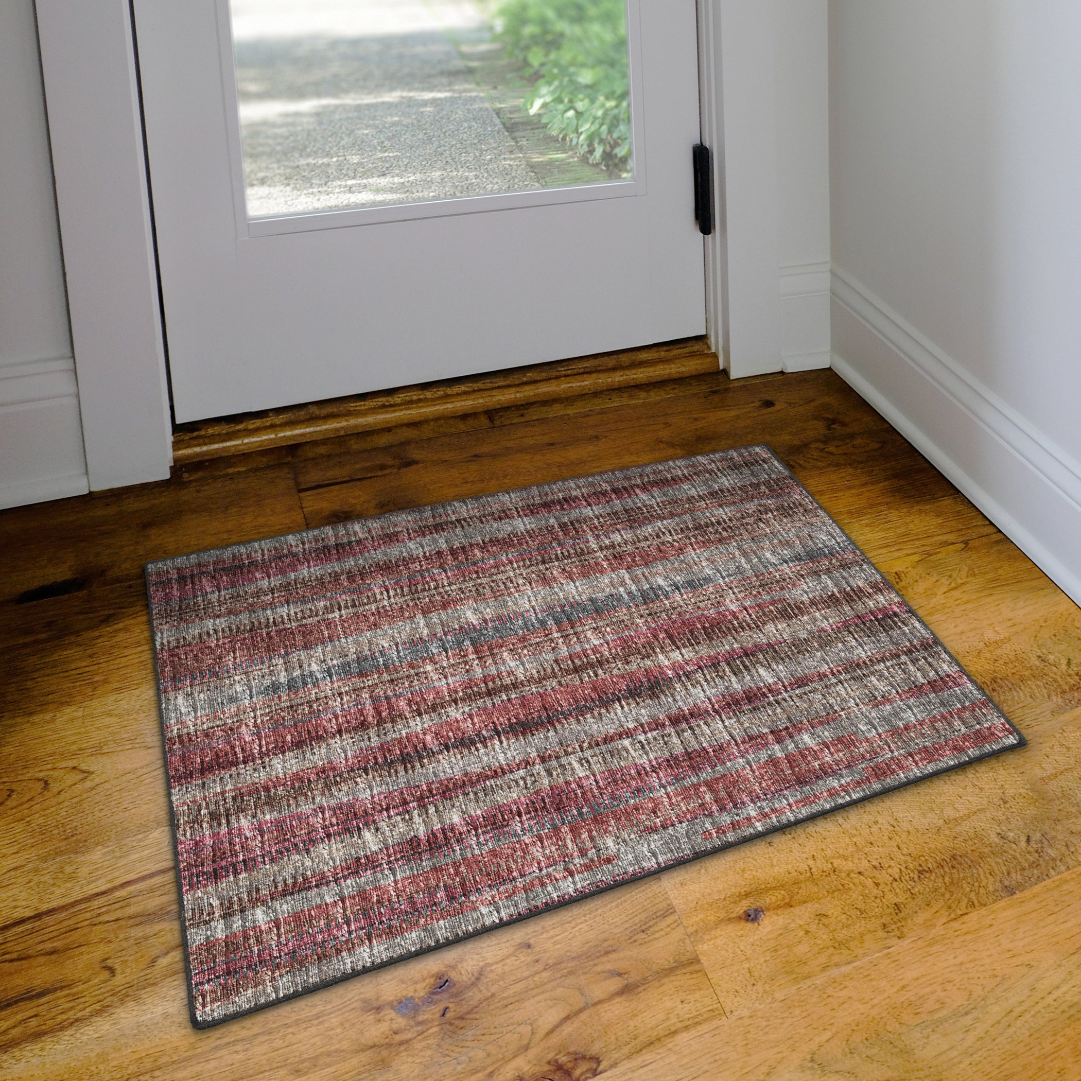 Indoor/Outdoor Transitional AA1 Blush Pink Rug 2' x 3' #shape_Rectangle