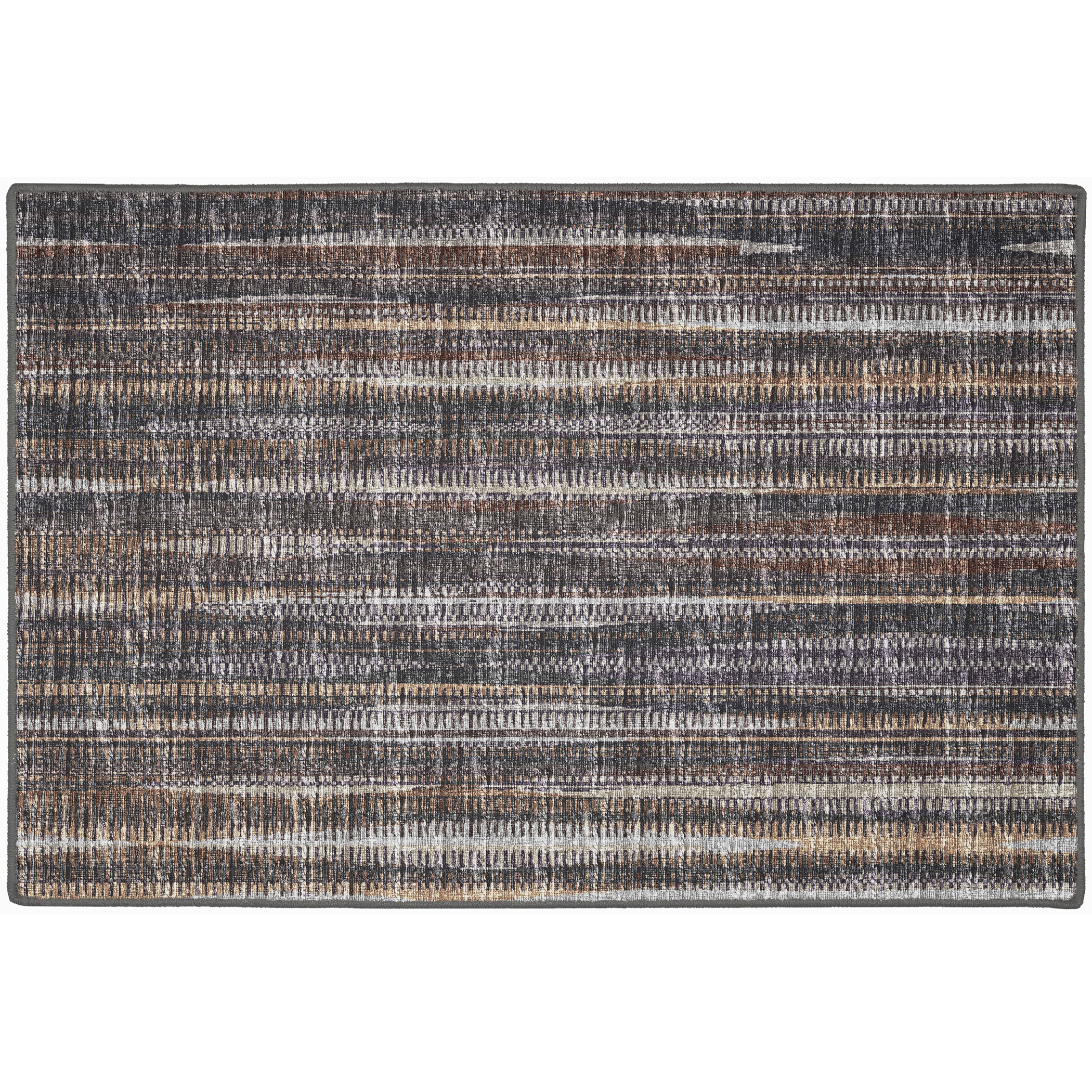 Indoor/Outdoor Transitional AA1 Fudge Brown Rug 2' x 3' #shape_Rectangle