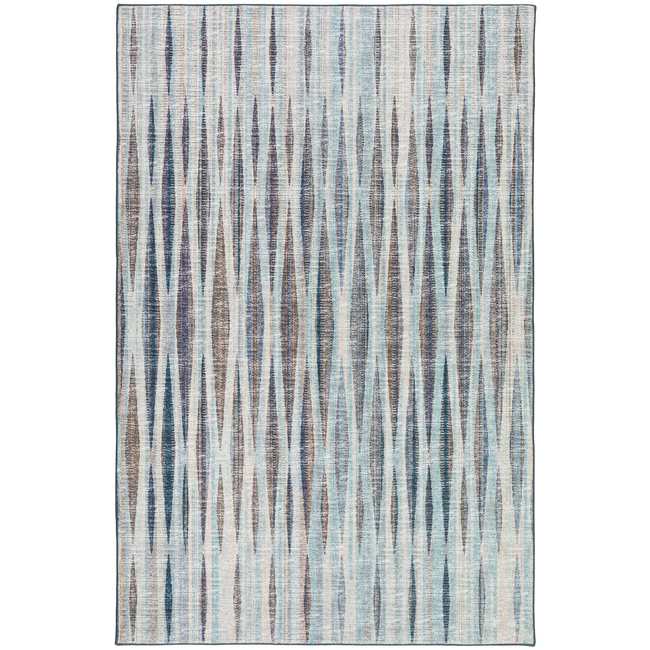 Indoor/Outdoor Transitional AA1 Mist Blue Rug 3' x 5' #shape_Rectangle