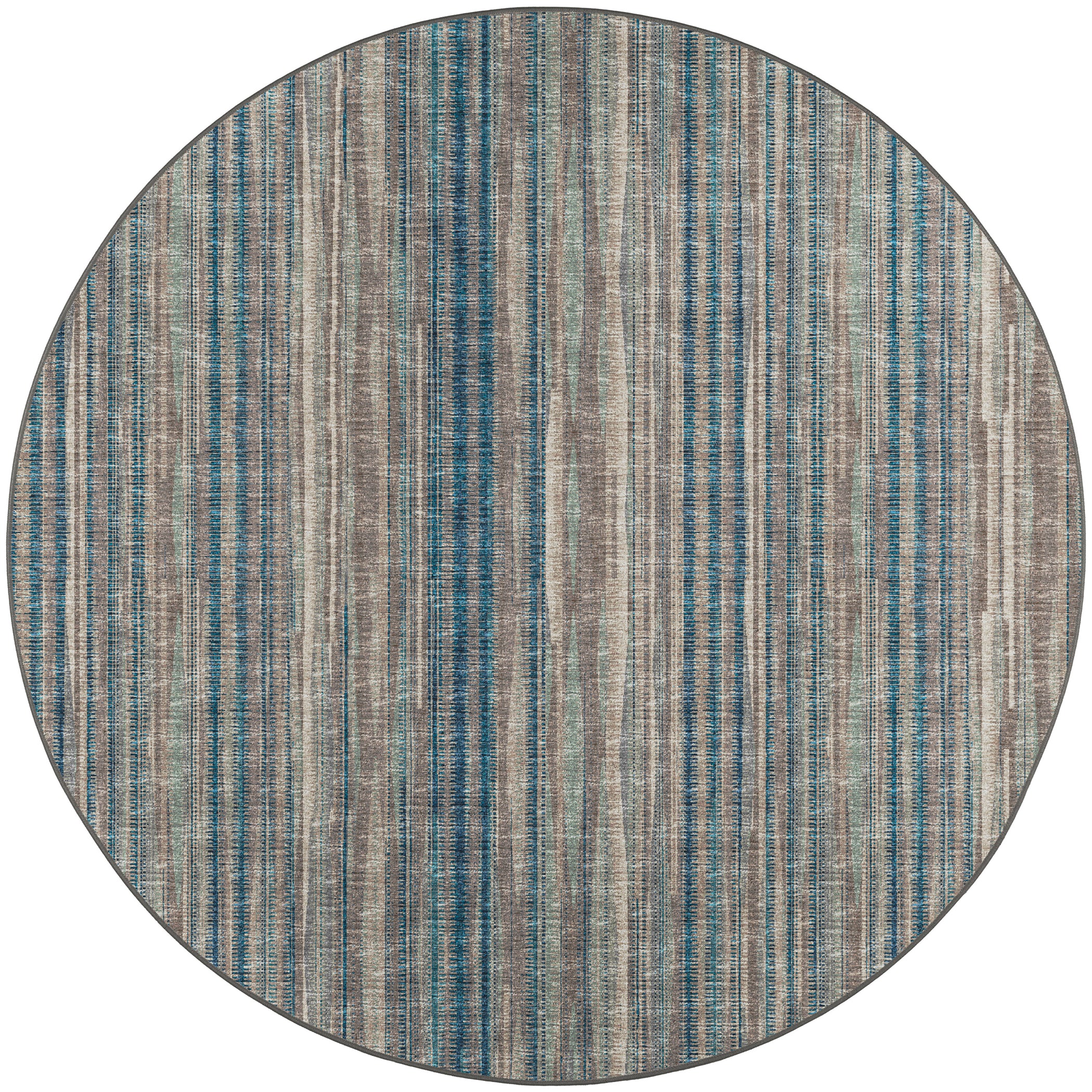 Indoor/Outdoor Transitional AA1 Mushroom Brown Rug 4' x 4' #shape_Round