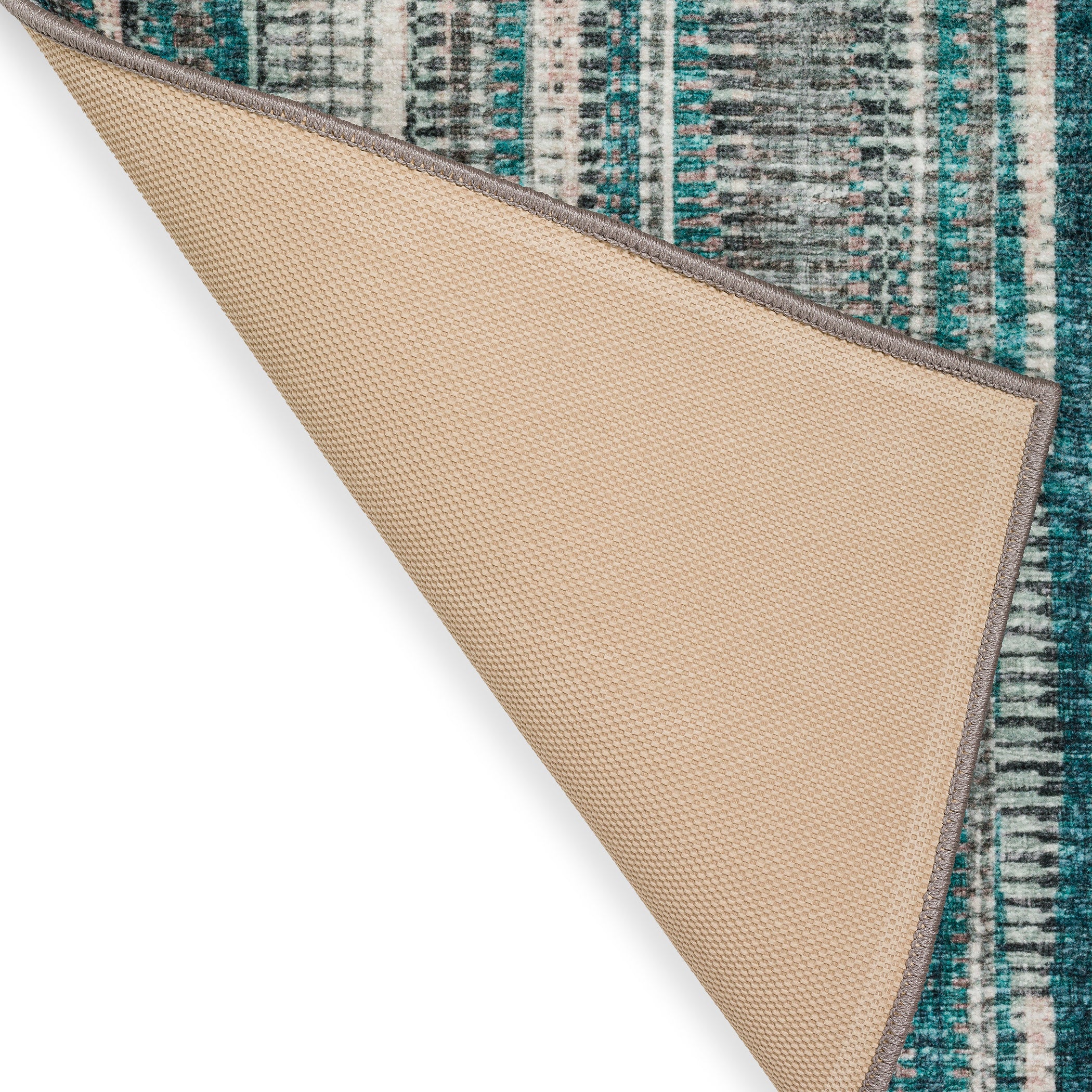 Indoor/Outdoor Transitional AA1 Teal Rug 2' x 3' #shape_Rectangle
