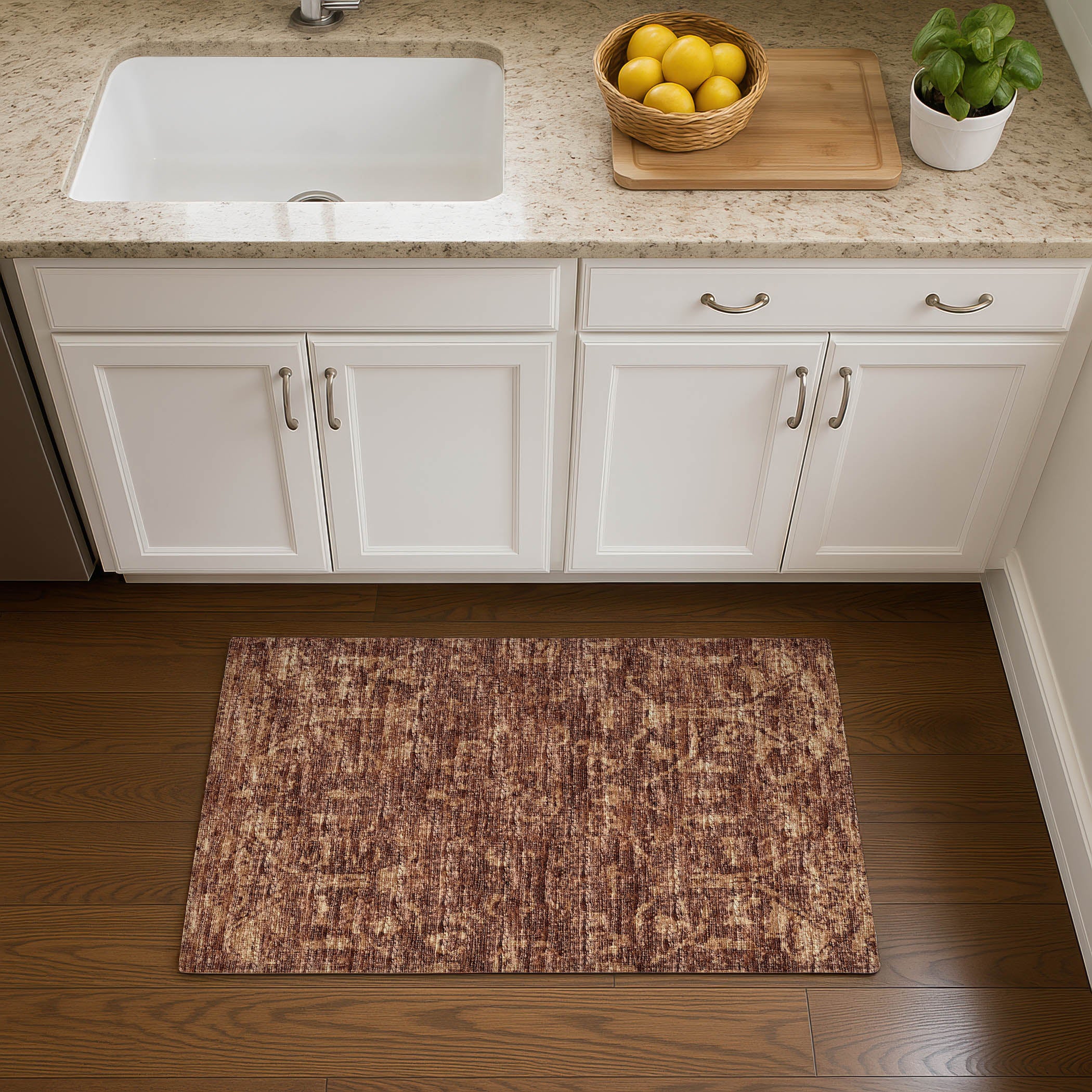 Luxury Machine Washable Indoor/Outdoor Traditional AB1 Canyon Orange Rug 1'8" x 2'6" #shape_Rectangle