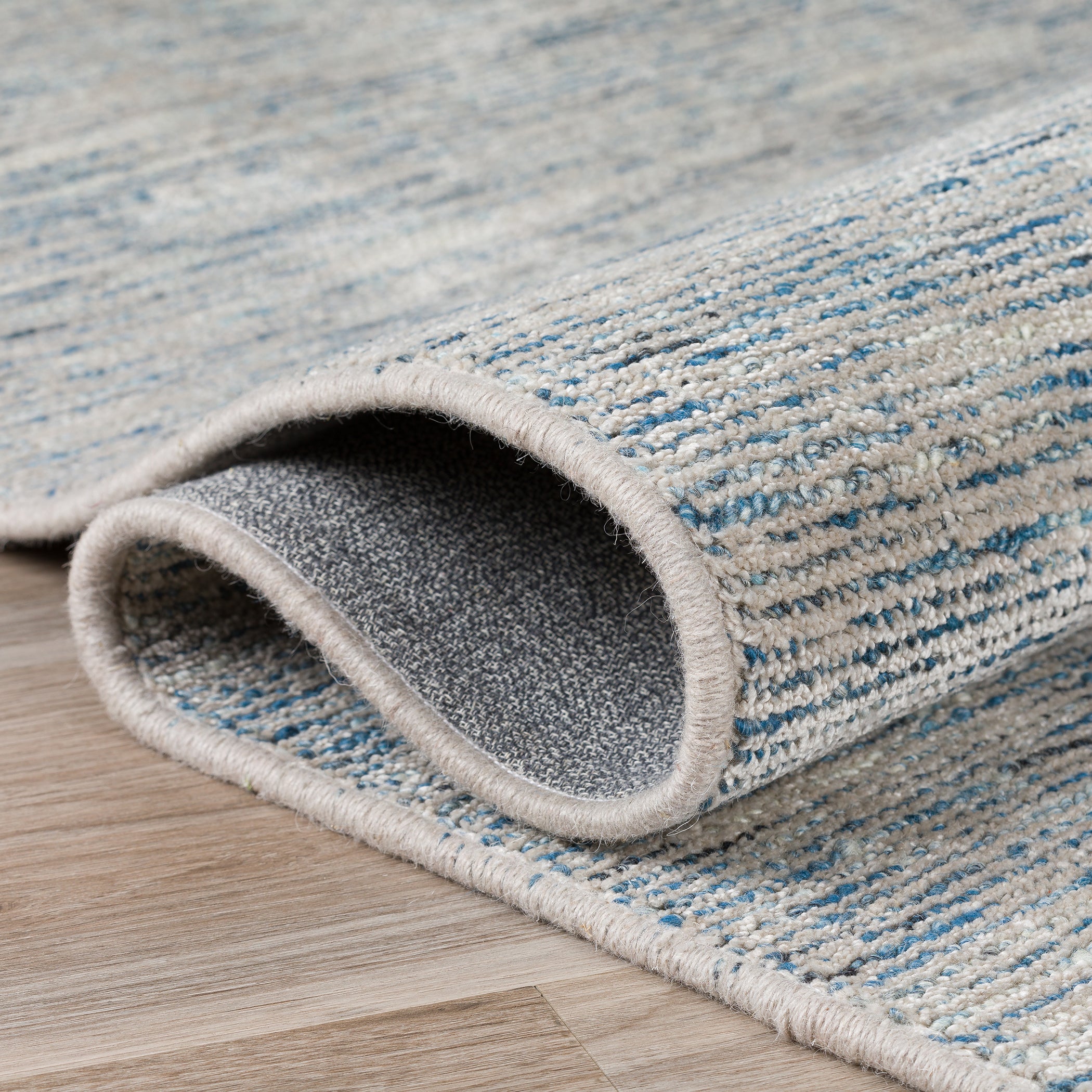 Transitional AC1 Denim Blue Wool Rug 2' x 3' #shape_Rectangle