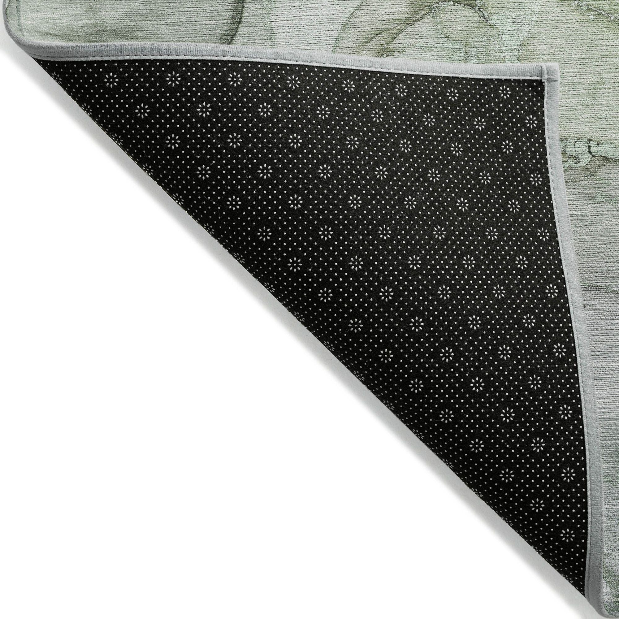 Machine Made ACN500 Green Rugs