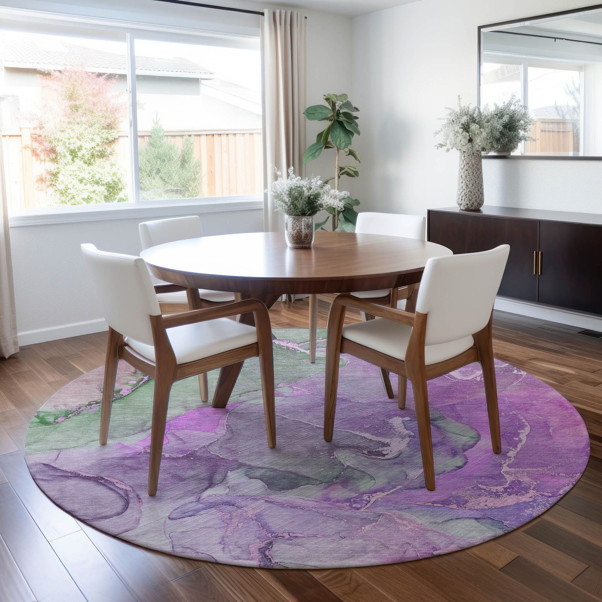 Machine Made ACN500 Purple Rugs