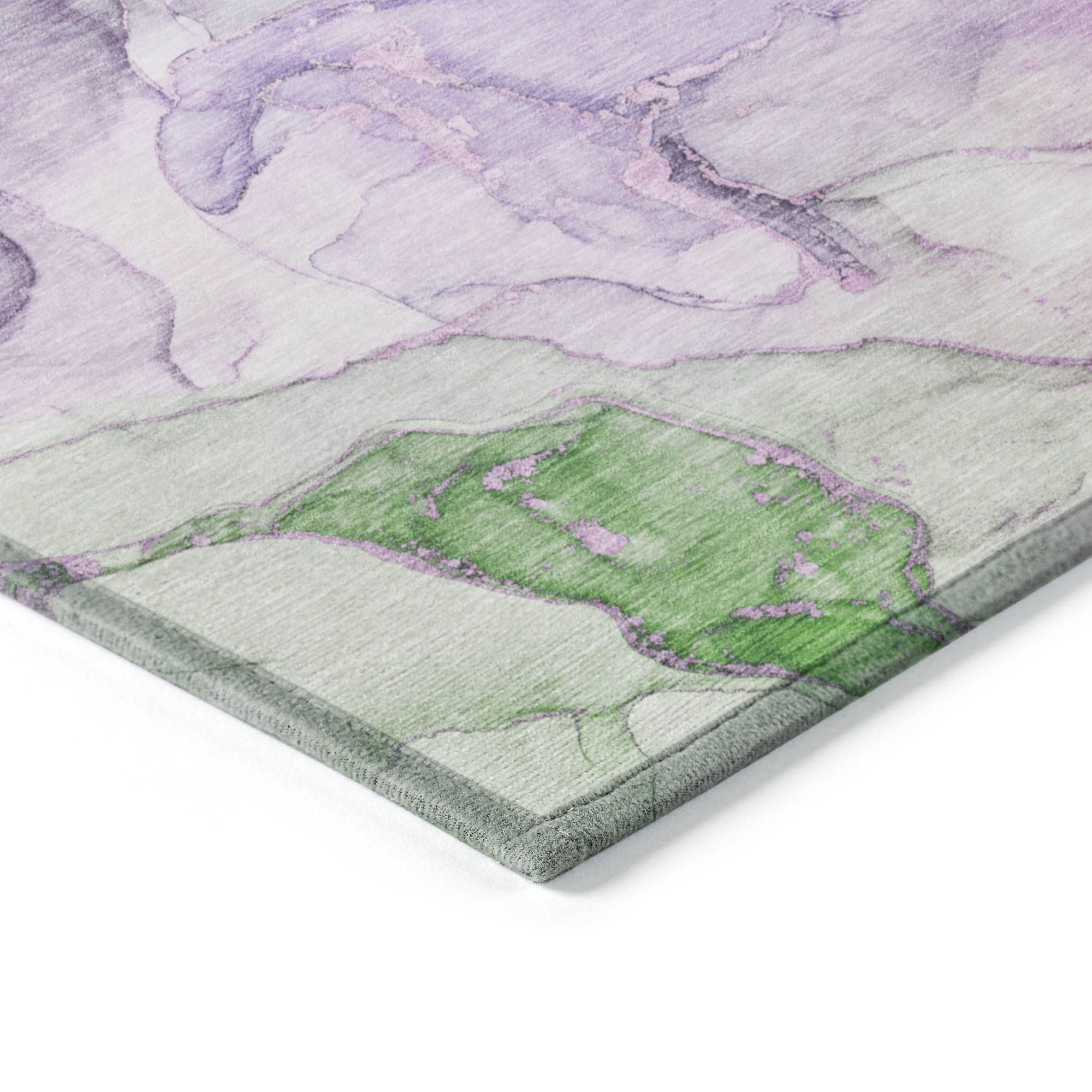 Machine Made ACN500 Purple Rugs
