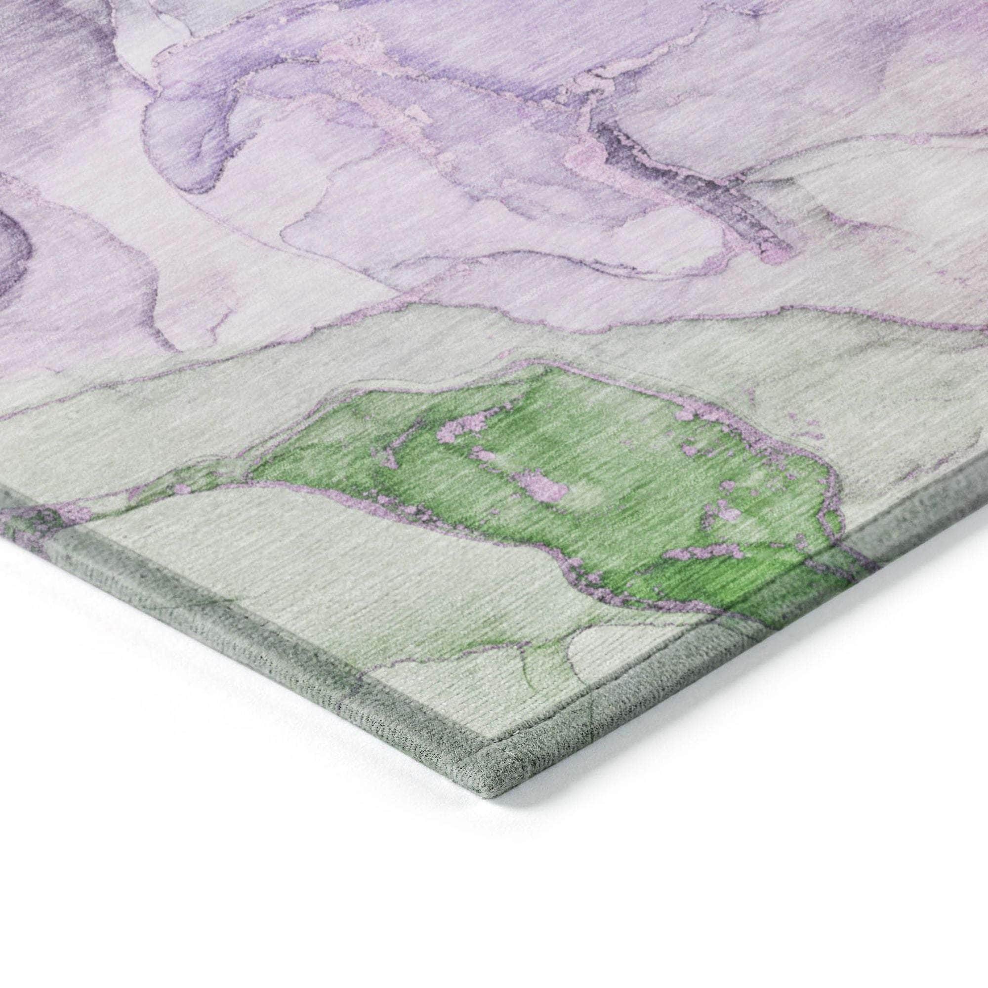 Machine Made ACN500 Purple Rugs