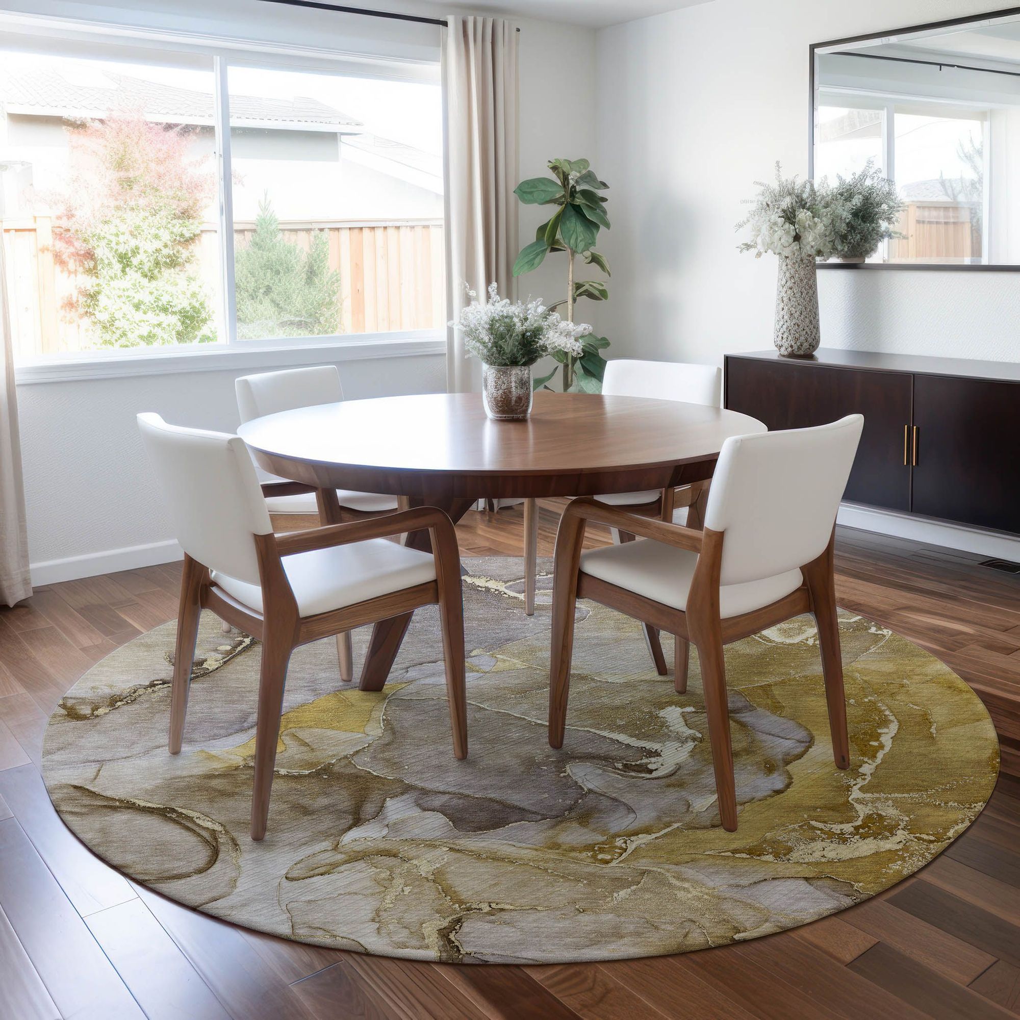 Machine Made ACN500 Taupe Brown Rugs
