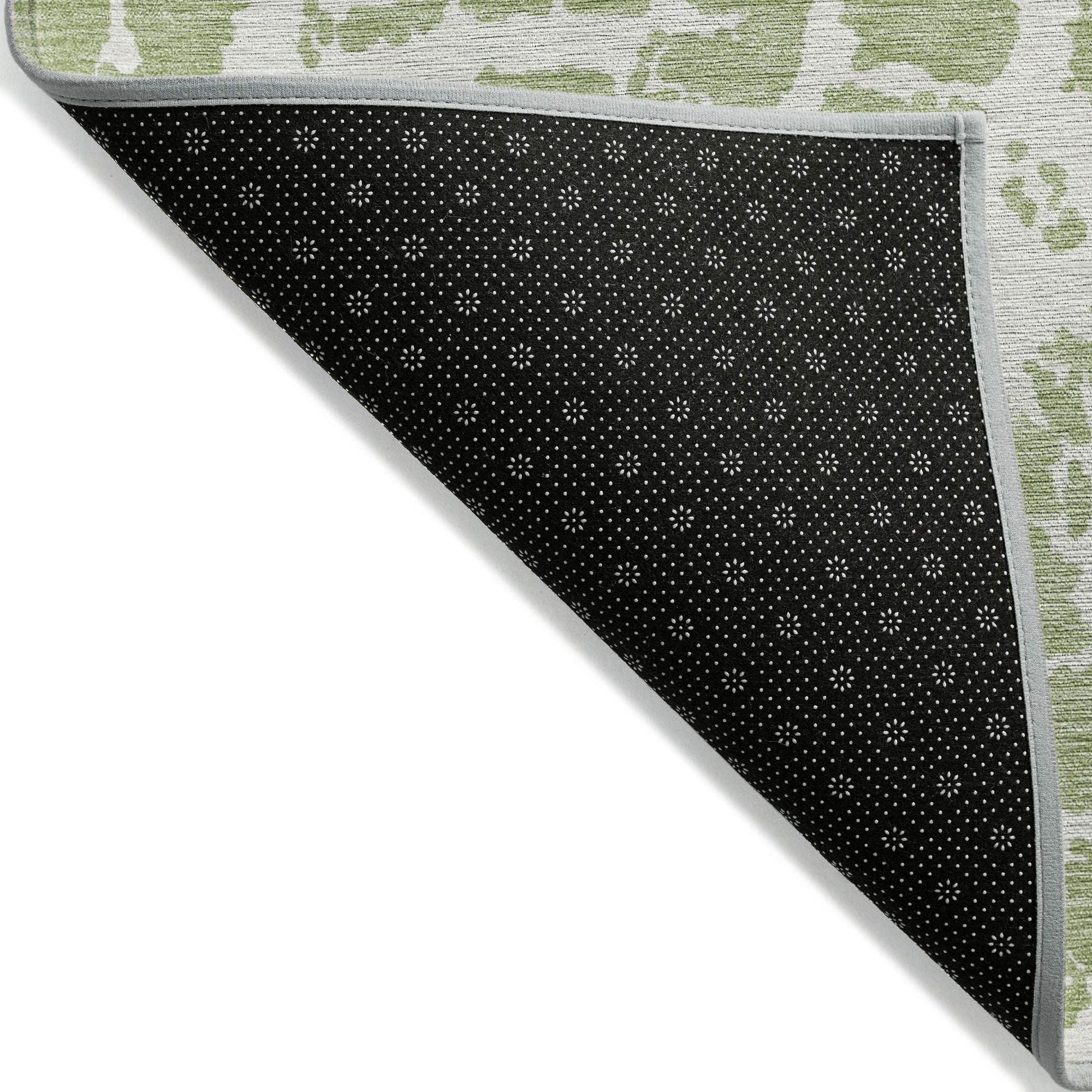 Machine Made ACN501 Aloe Green Rugs