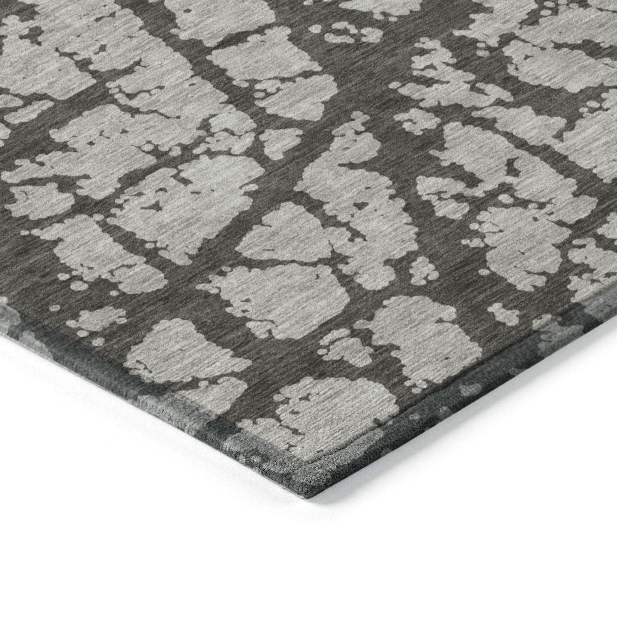 Machine Made ACN501 Gray Rugs