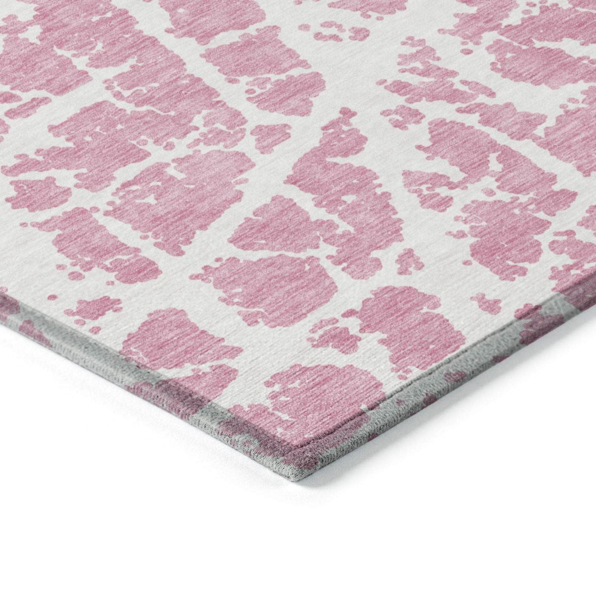 Machine Made ACN501 Pink Rugs