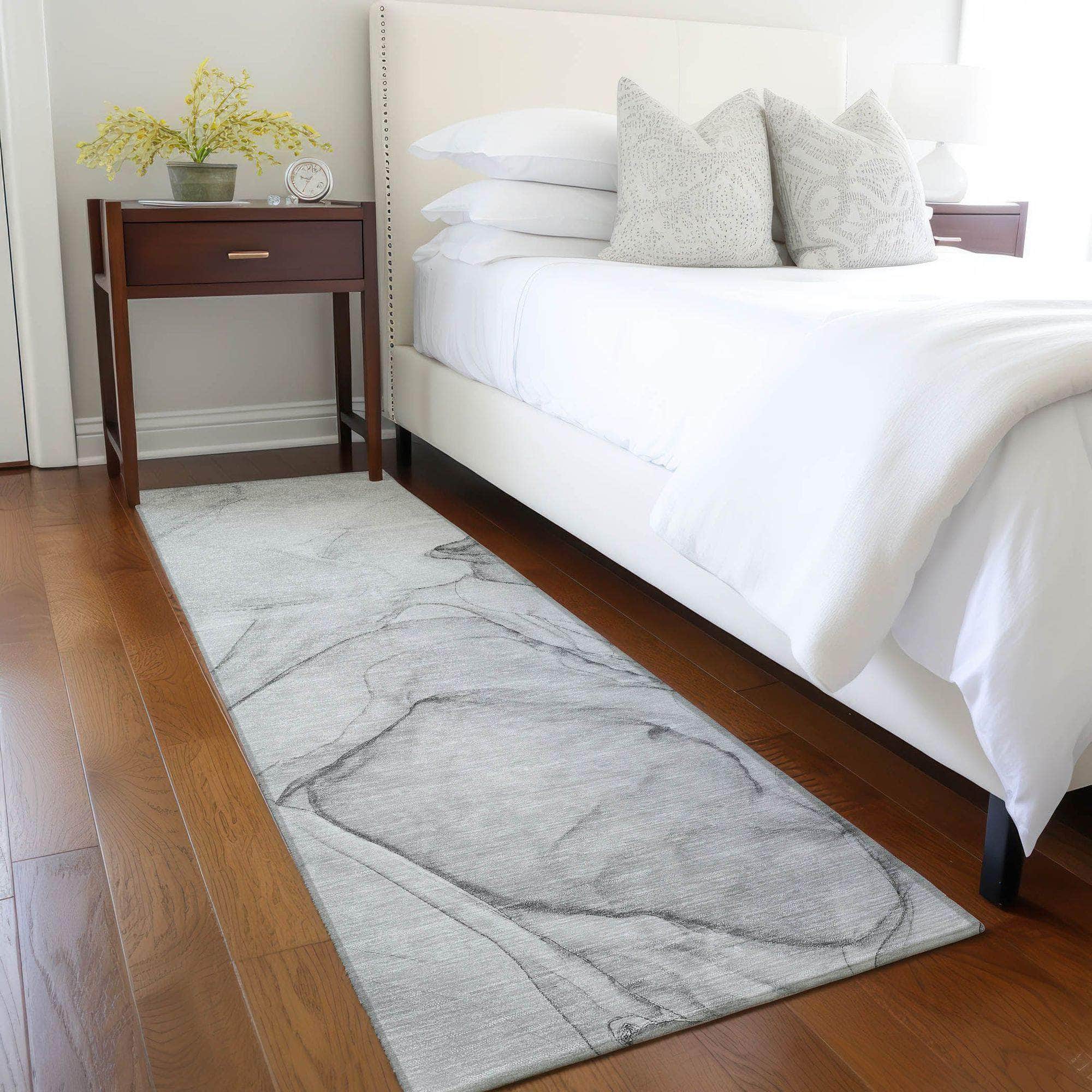 Machine Made ACN502 Gray Rugs