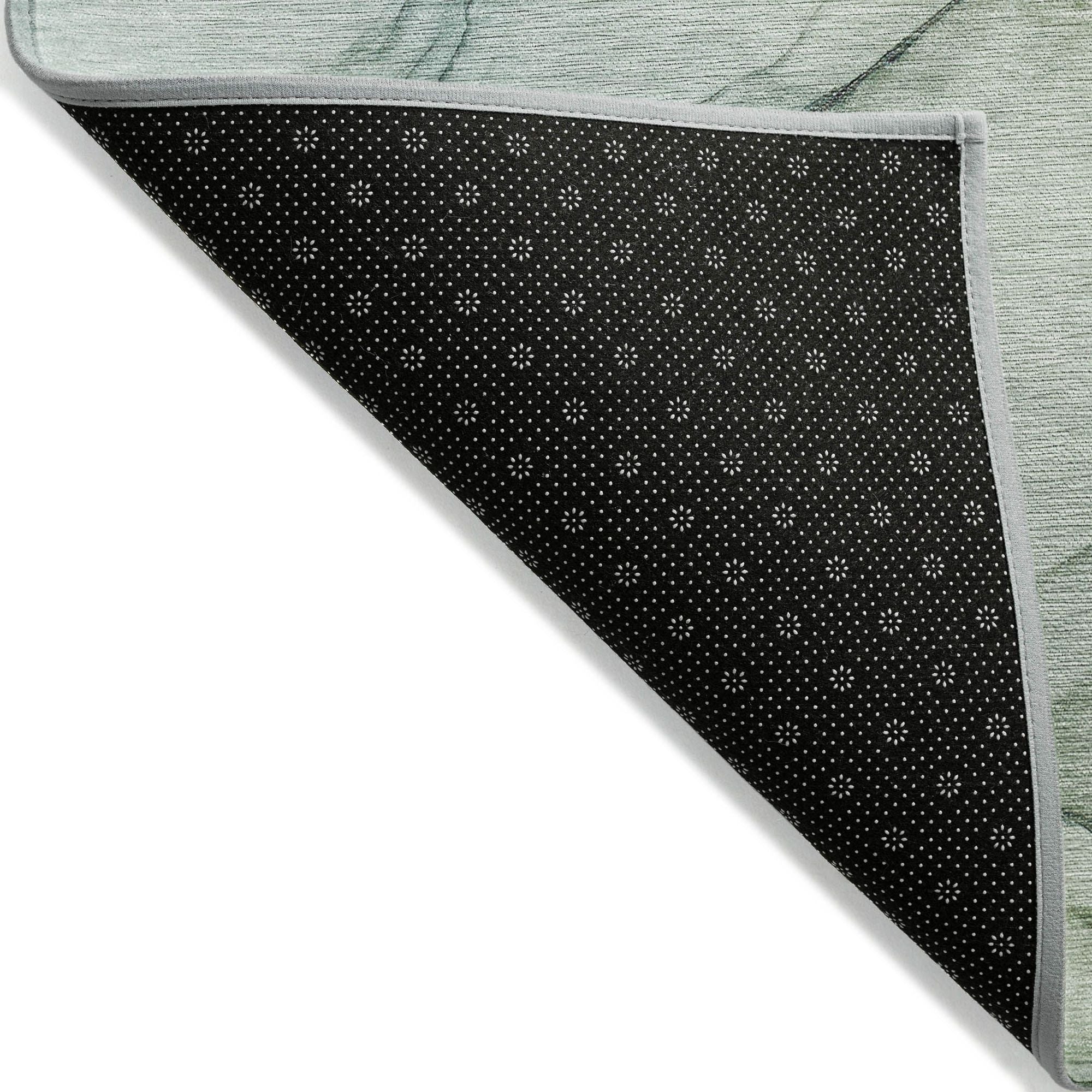 Machine Made ACN502 Green Rugs