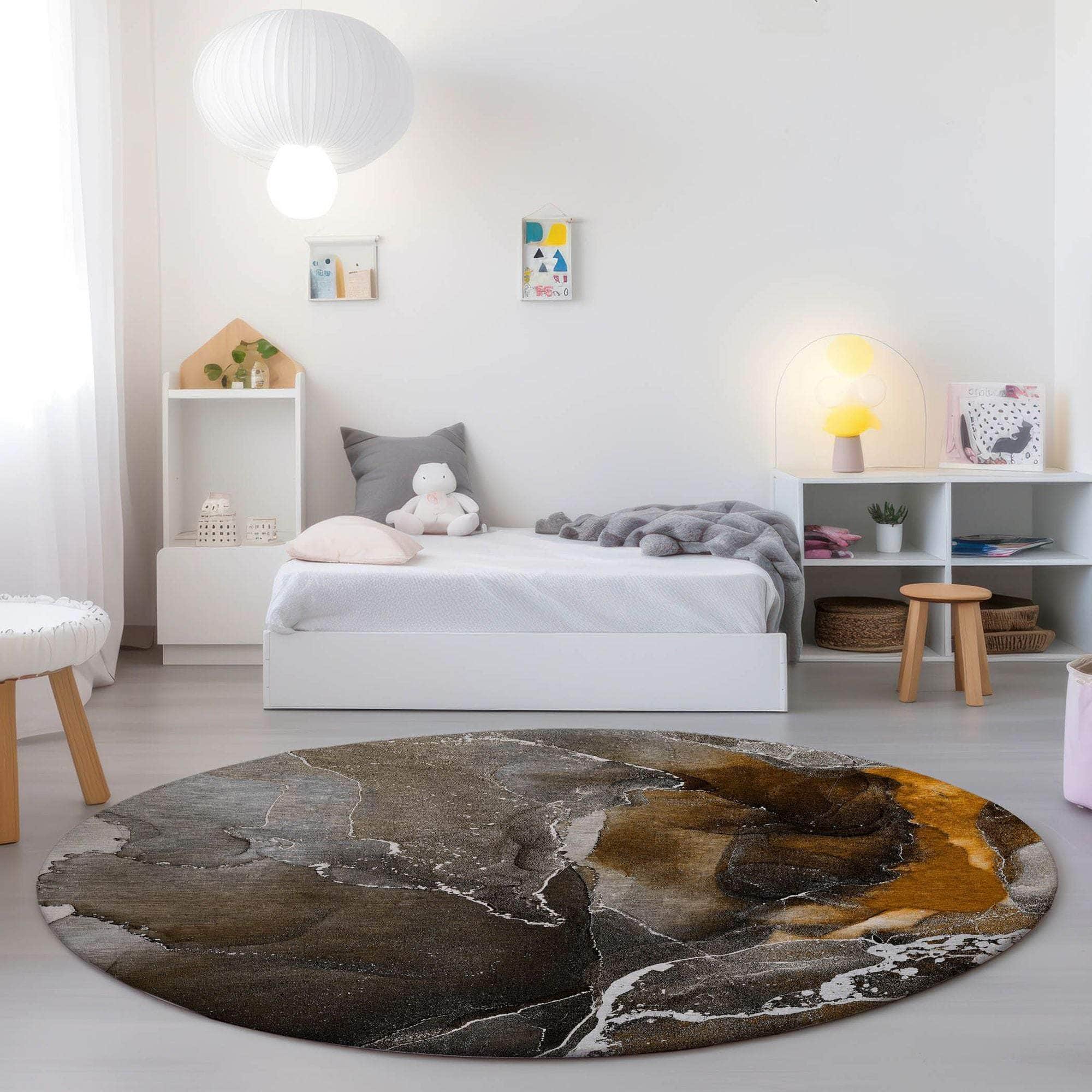 Machine Made ACN503 Brown Rugs