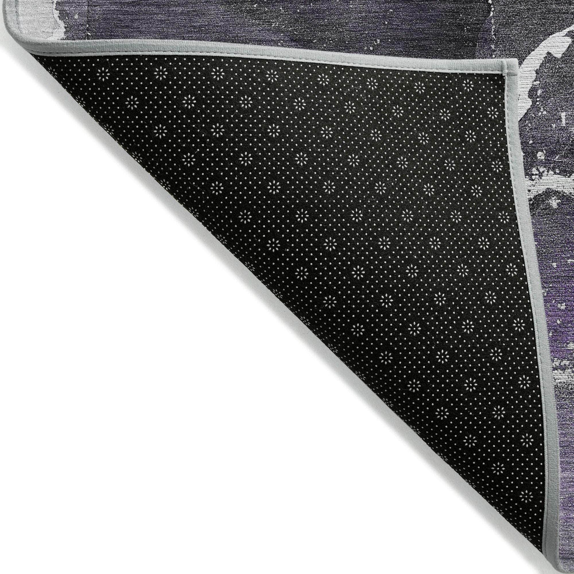 Machine Made ACN503 Purple Rugs