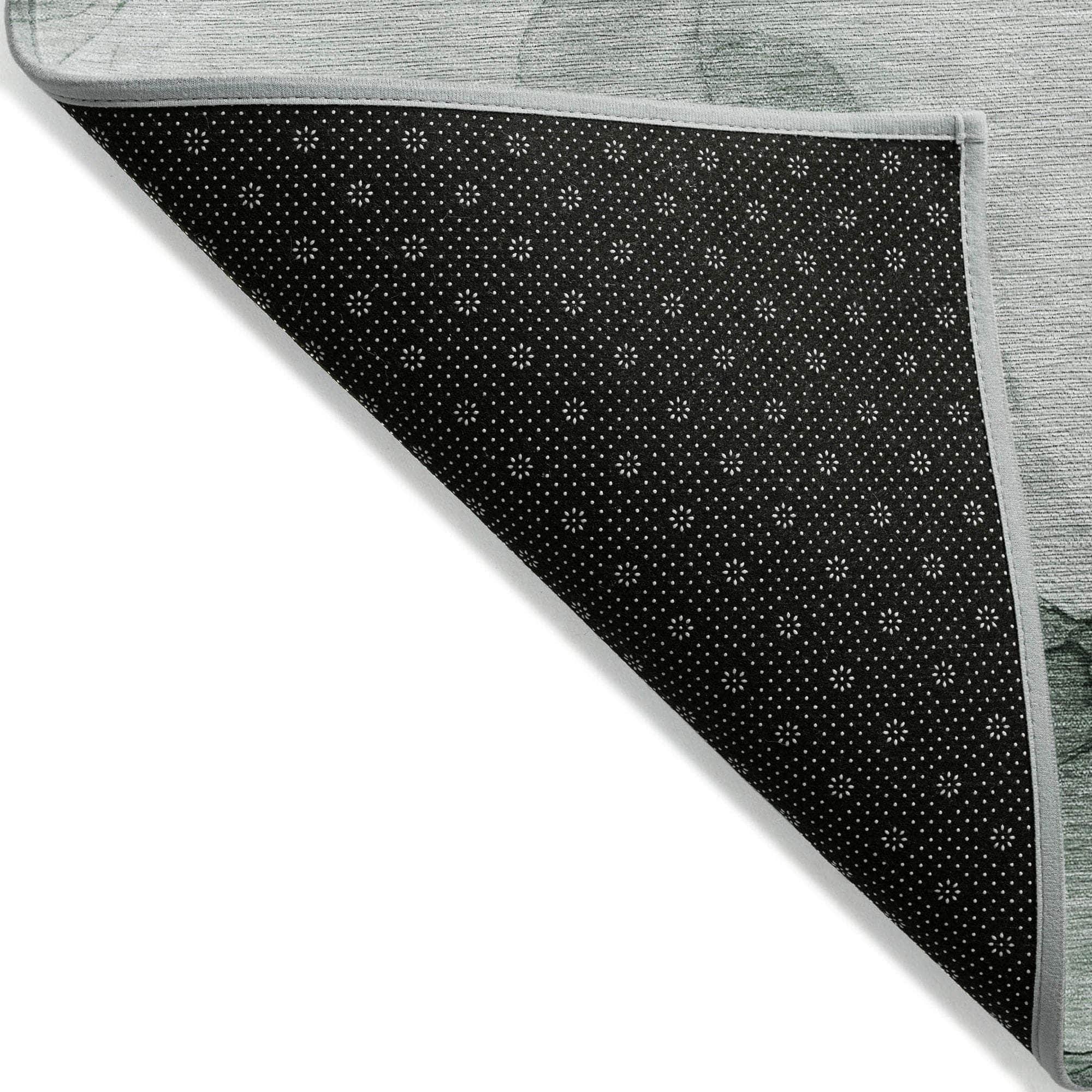 Machine Made ACN504 Green Rugs