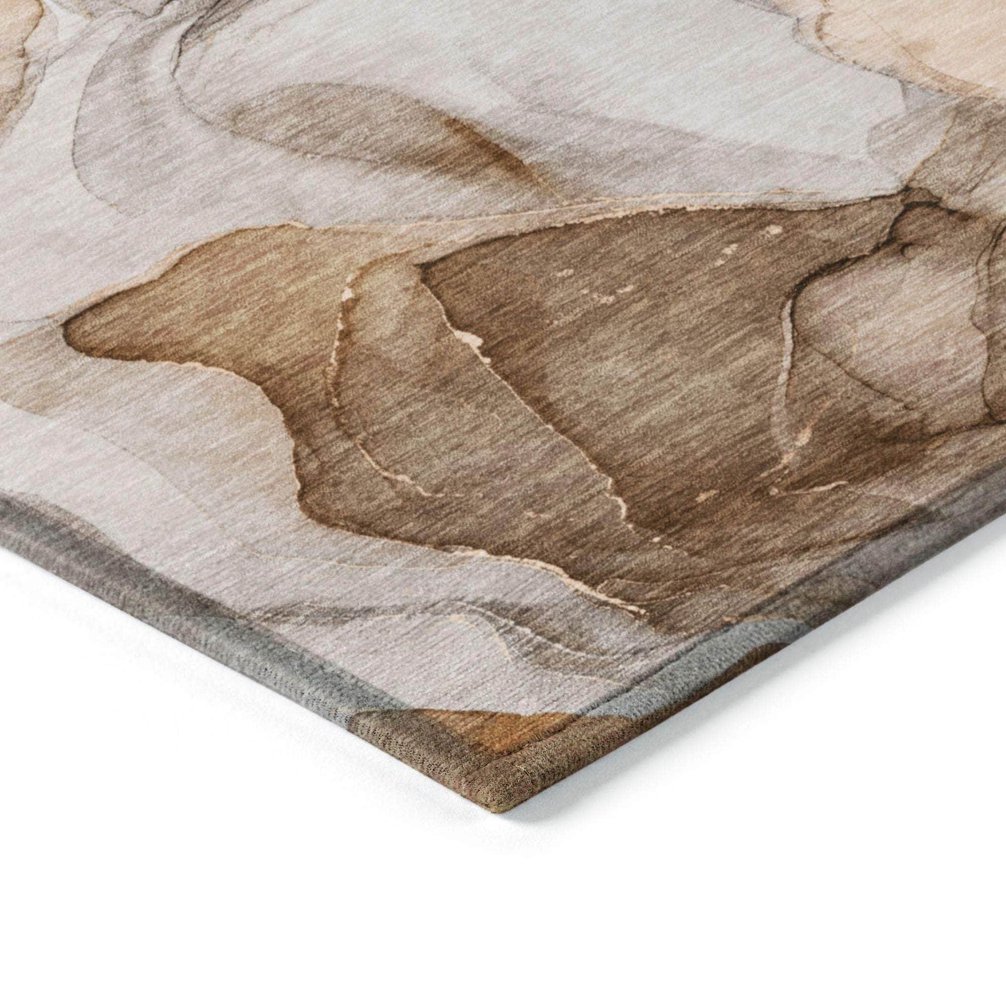 Machine Made ACN504 Orange Rugs